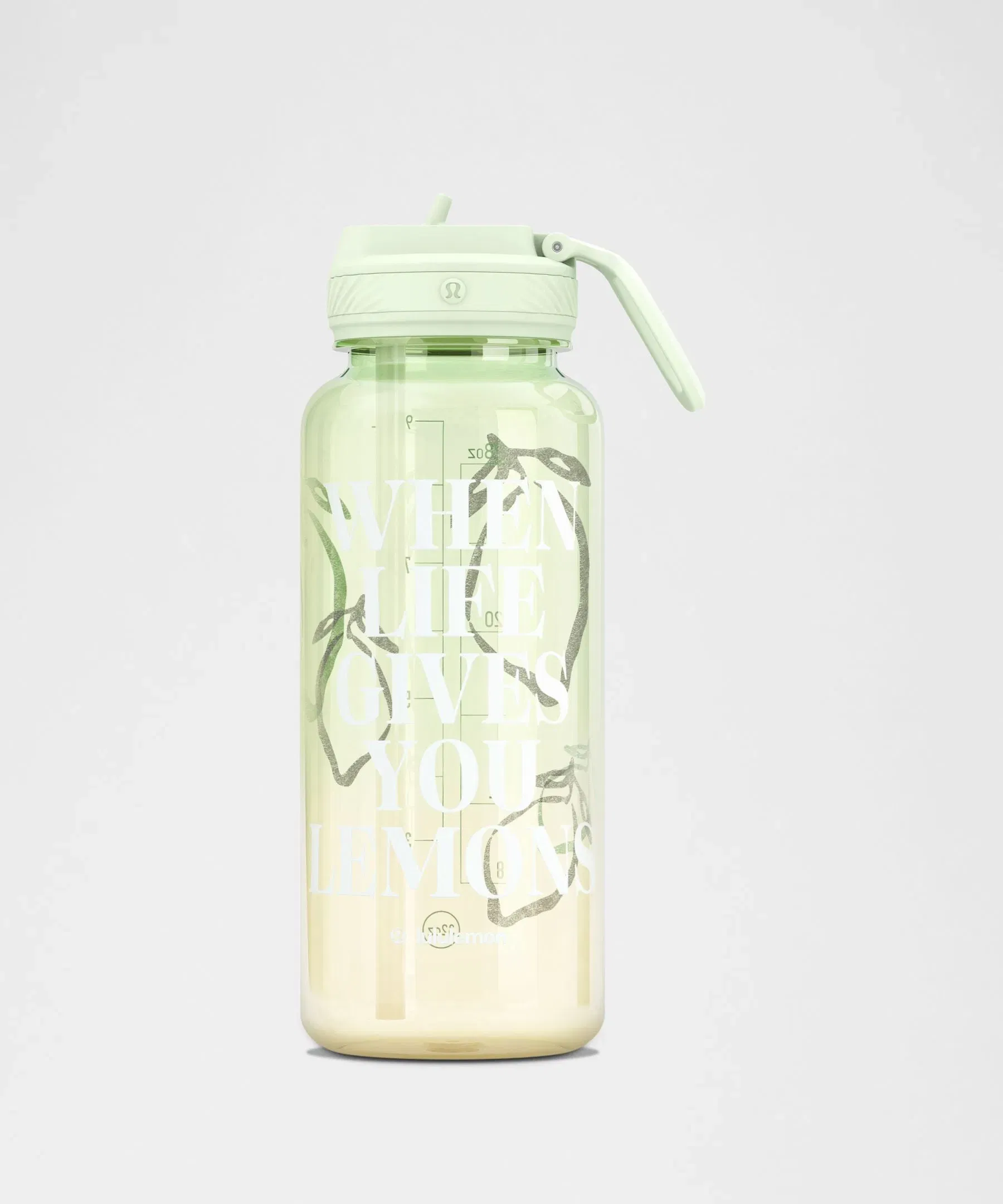 Lululemon Back to Life Sport Bottle 32oz Straw Lid *Lemons Quote
