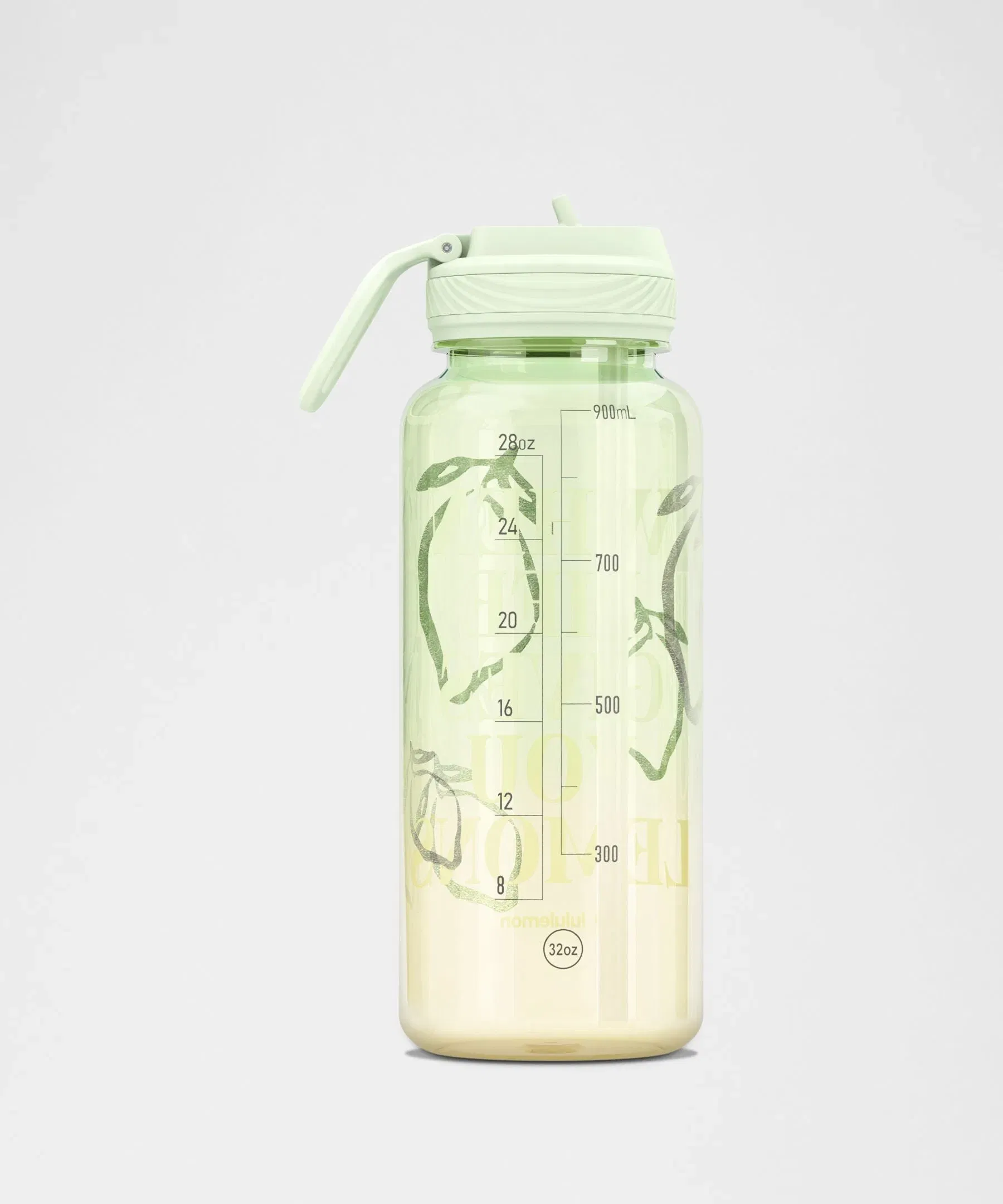 Lululemon Back to Life Sport Bottle 32oz Straw Lid *Lemons Quote
