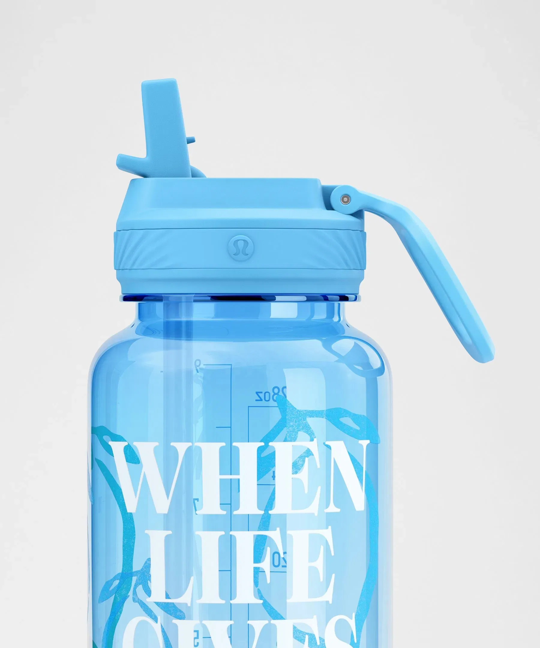 Lululemon Back to Life Sport Bottle 32oz Straw Lid *Lemons Quote