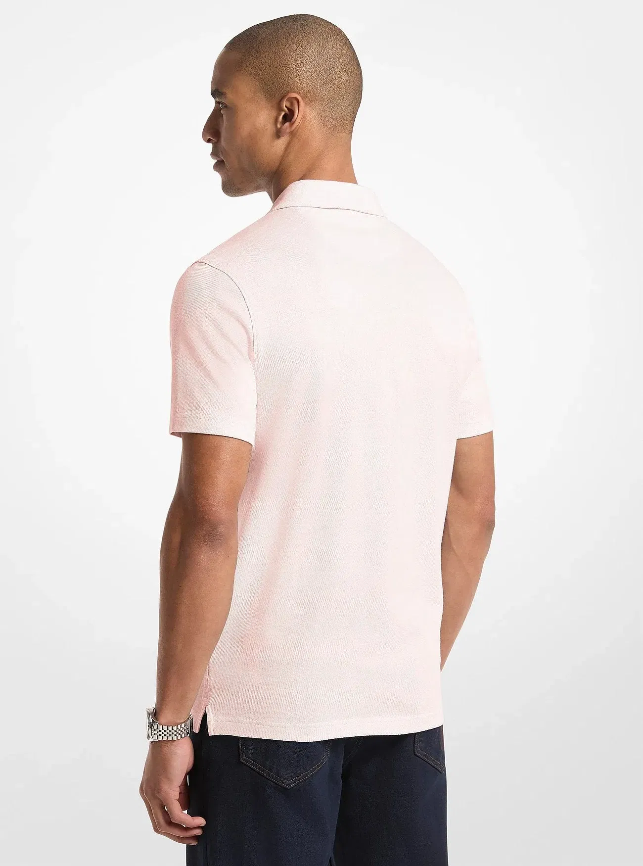 Michael Kors Pima Cotton Piqu Polo Shirt POWDER BLUSH