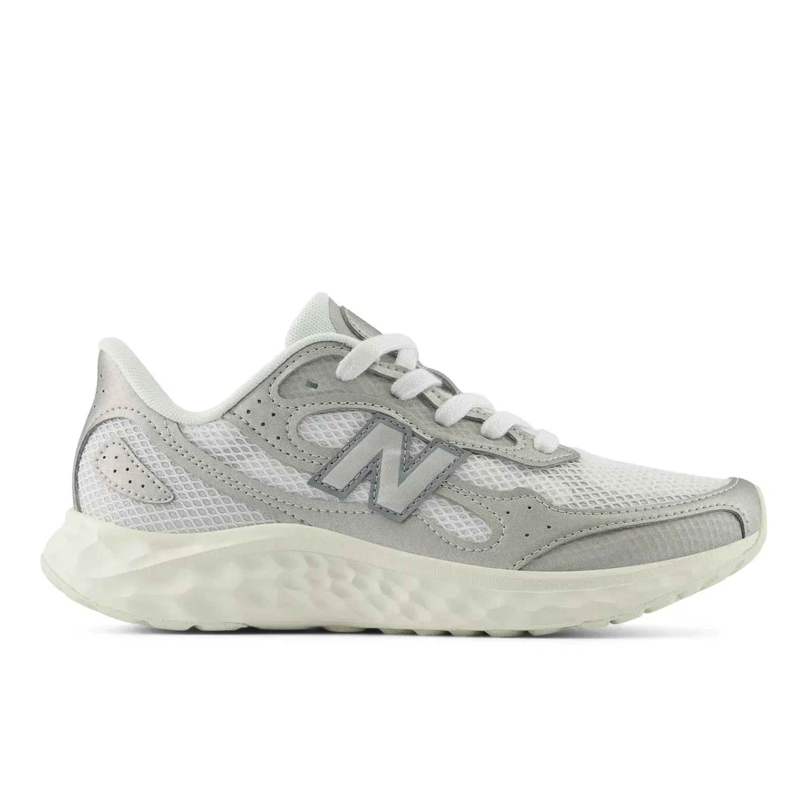 New Balance Fresh Foam Arishi V4 Tiralux Silver Metallic With Reflection And White Womens Silver Metallic With Reflection And White