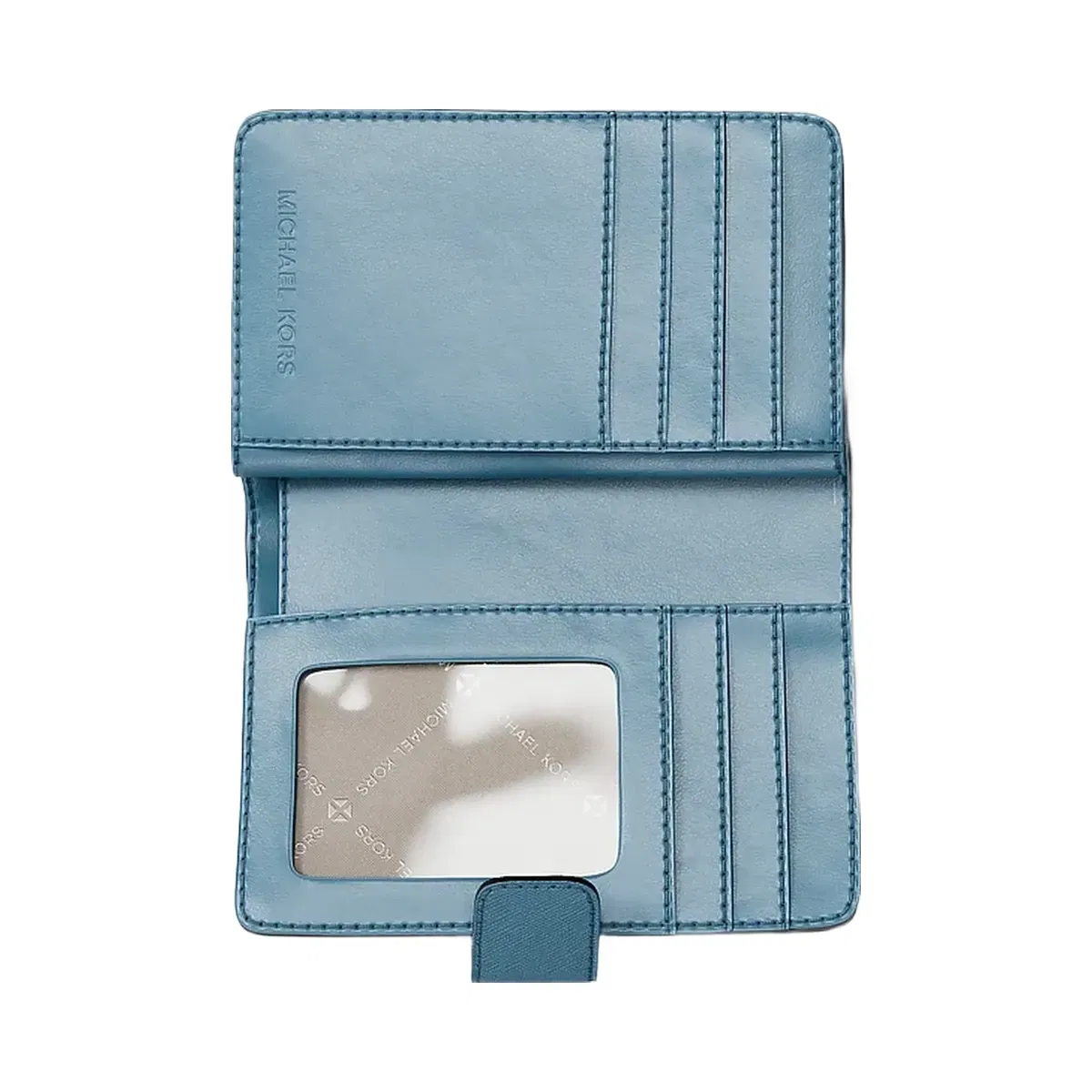 Michael Kors Medium Saffiano Leather Wallet Denim