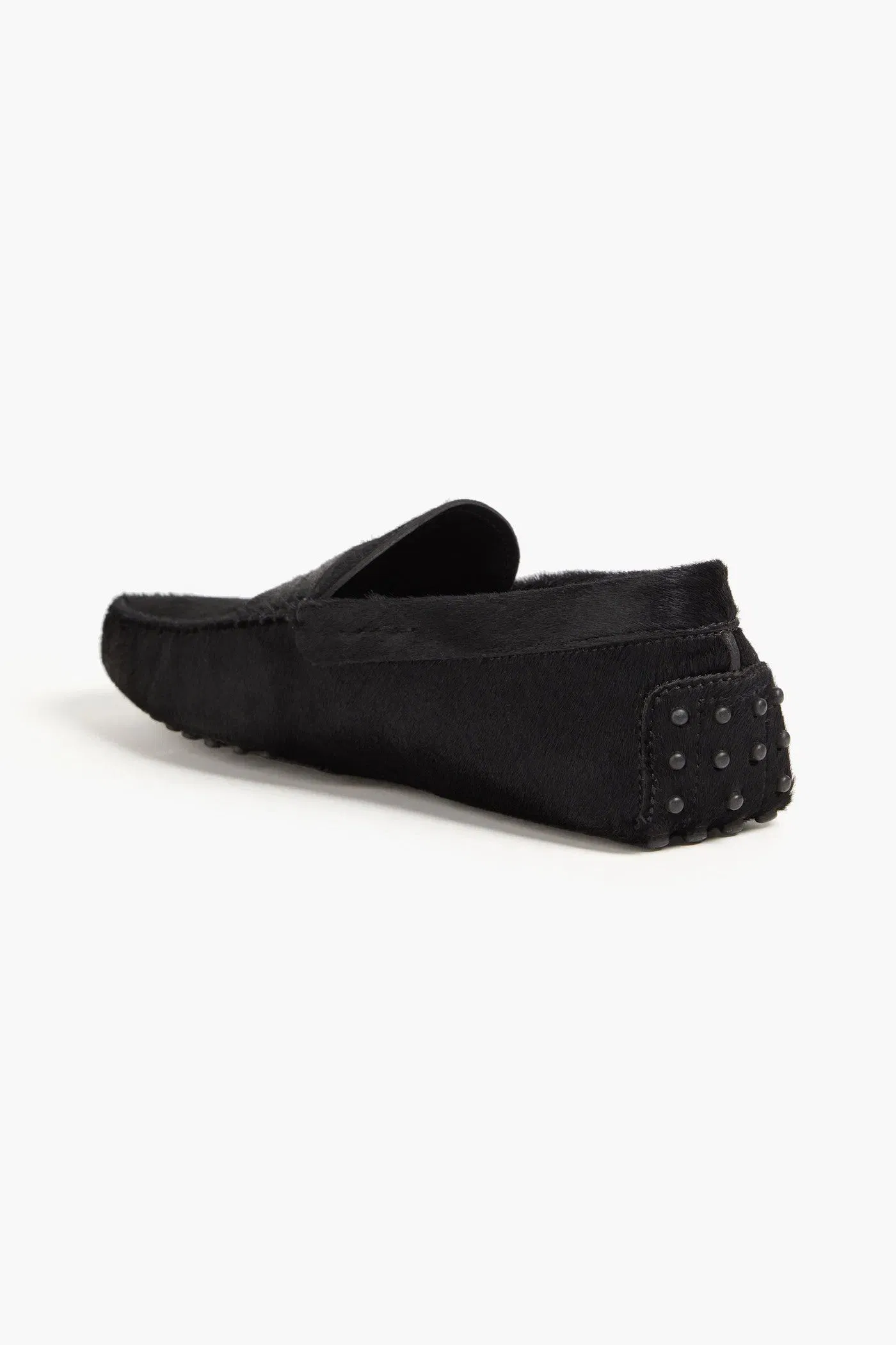 Tod's Gommino Calf Hair Driving Shoes Black