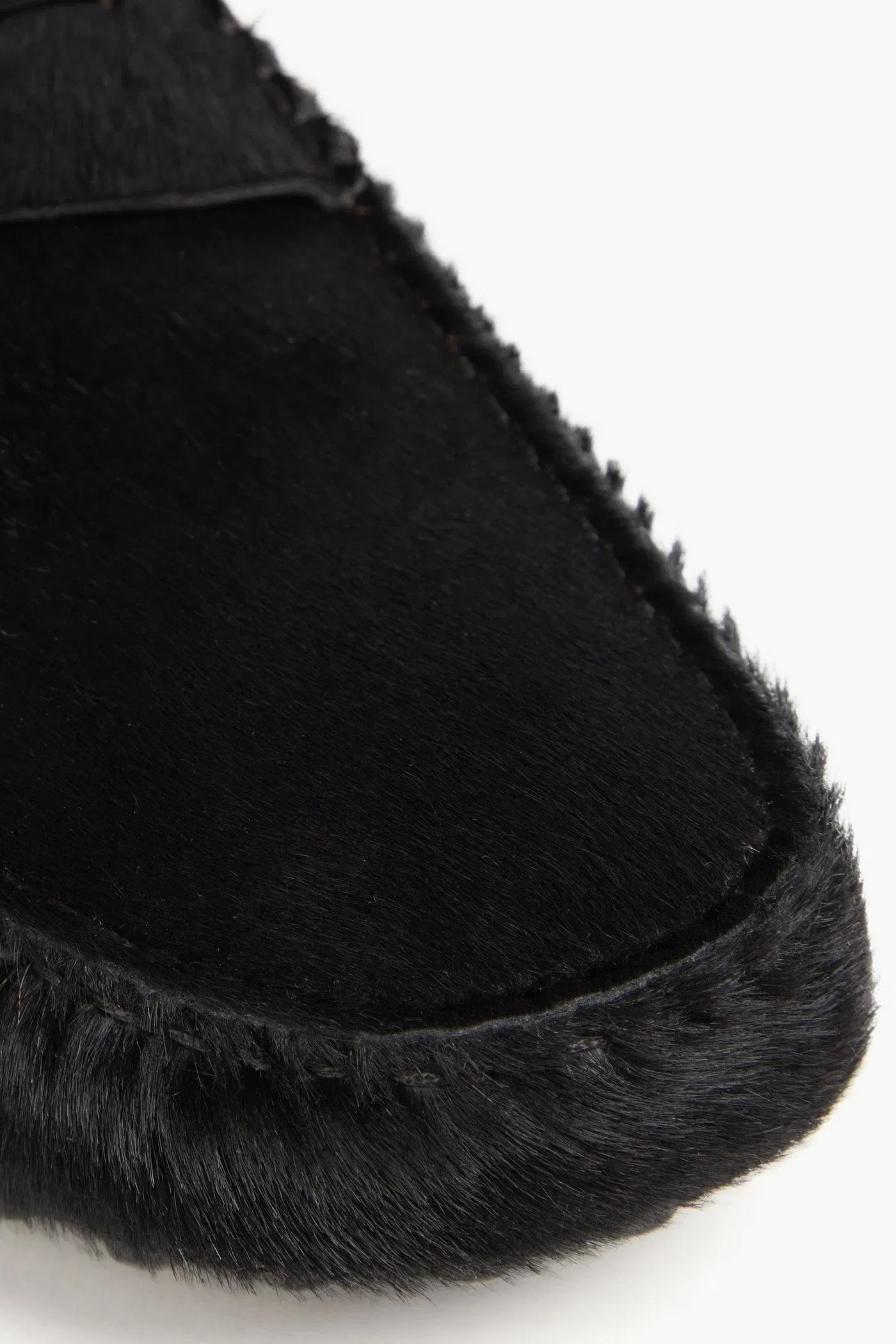 Tod's Gommino Calf Hair Driving Shoes Black