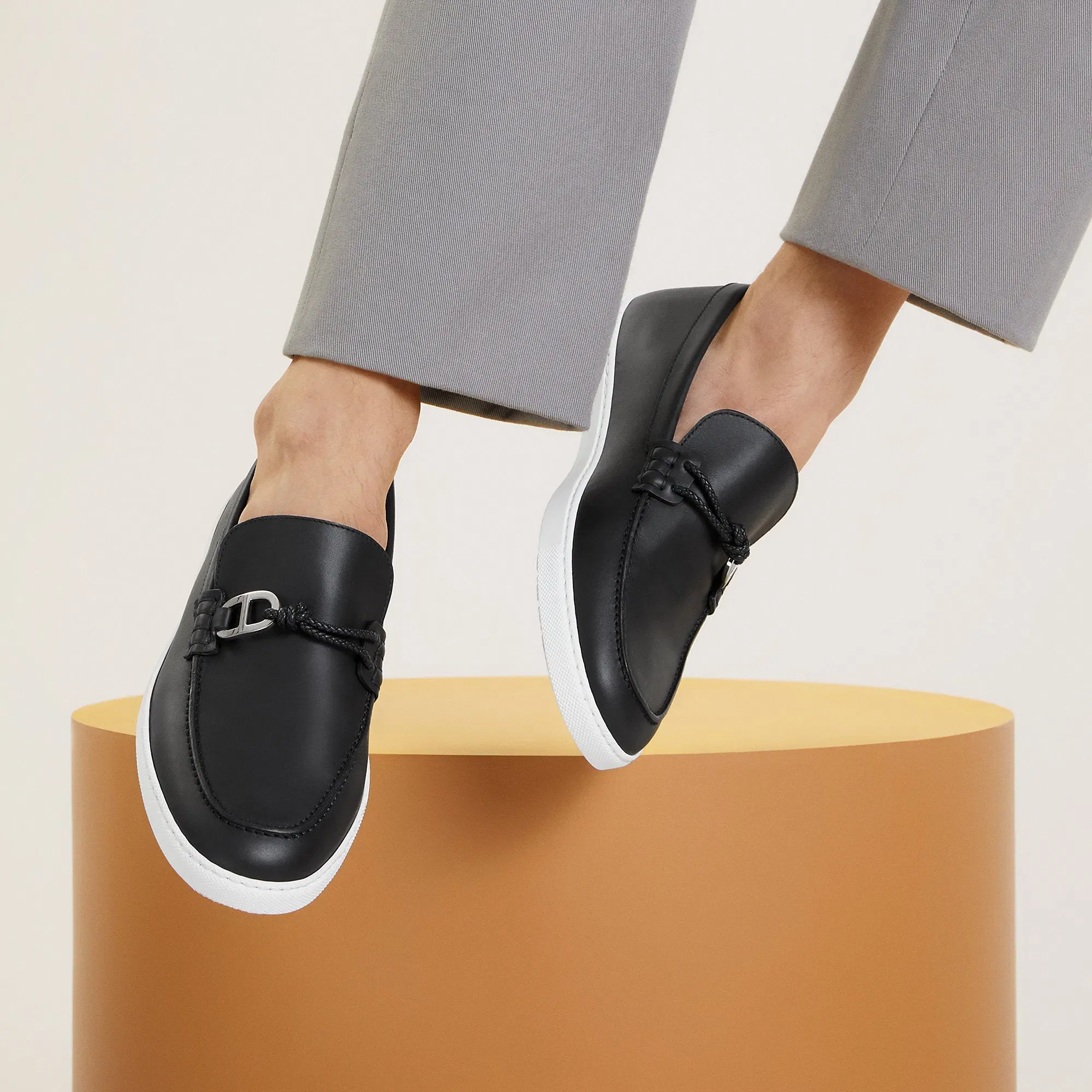 Hermes Ignacio Loafer Noir