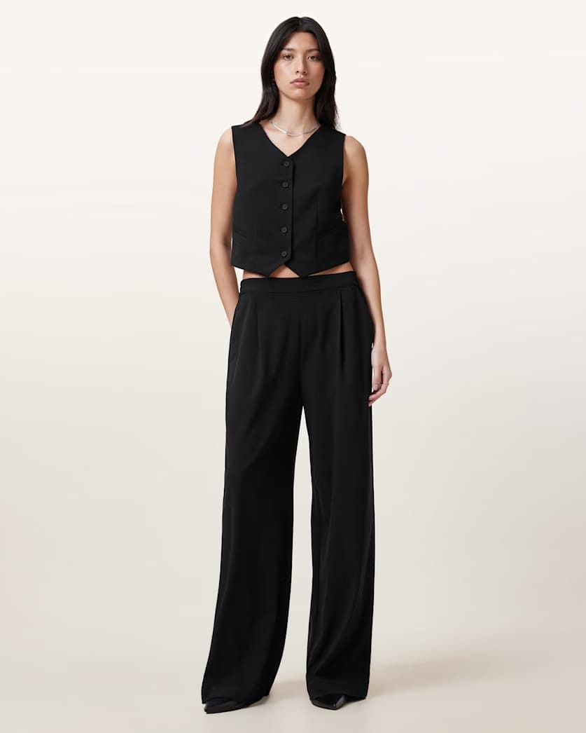 AllSaints Aleida Lightweight Tri Vest Women's Black Women's