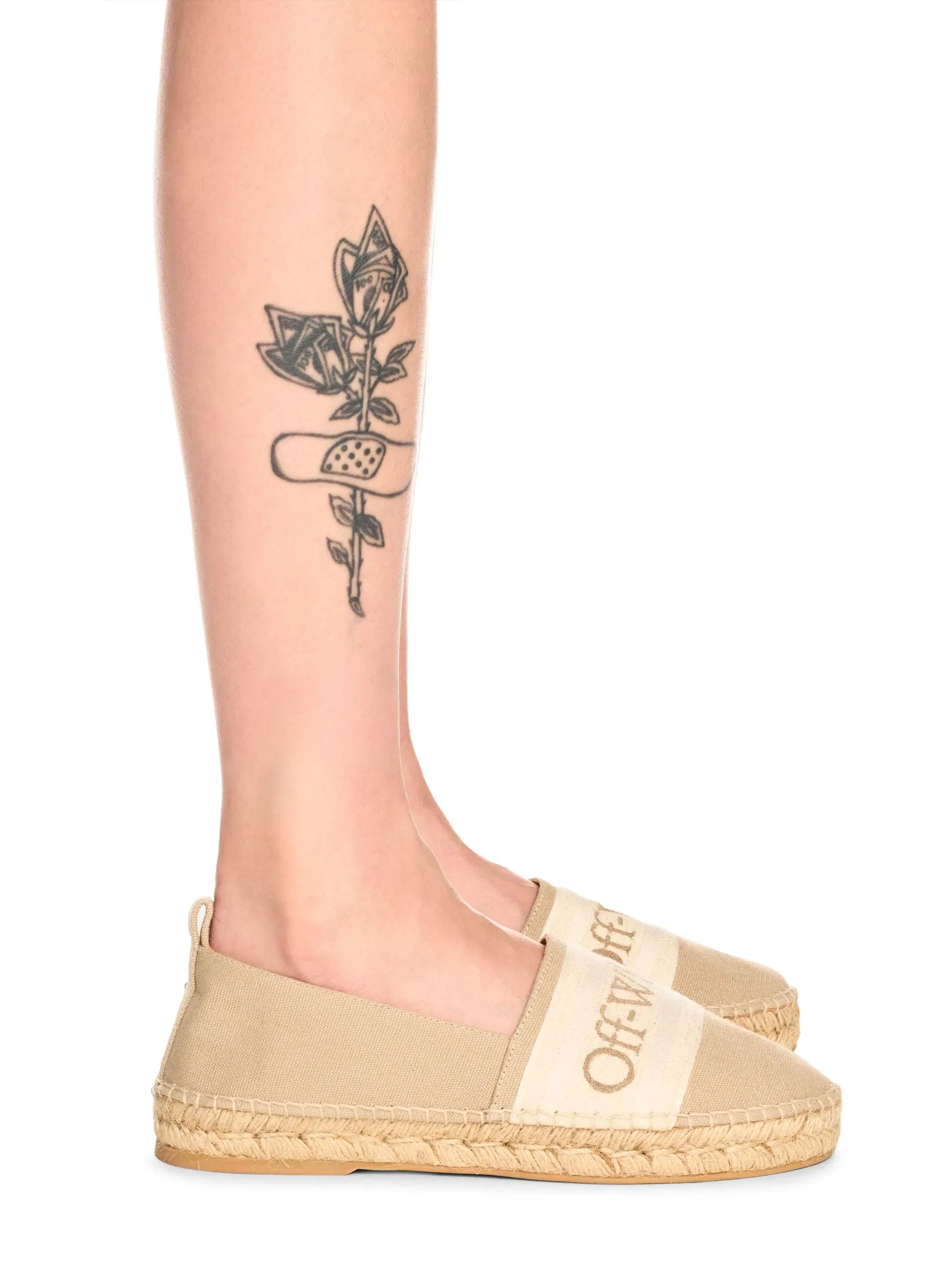Off-White Bookish Espadrilles Womens Neutrals