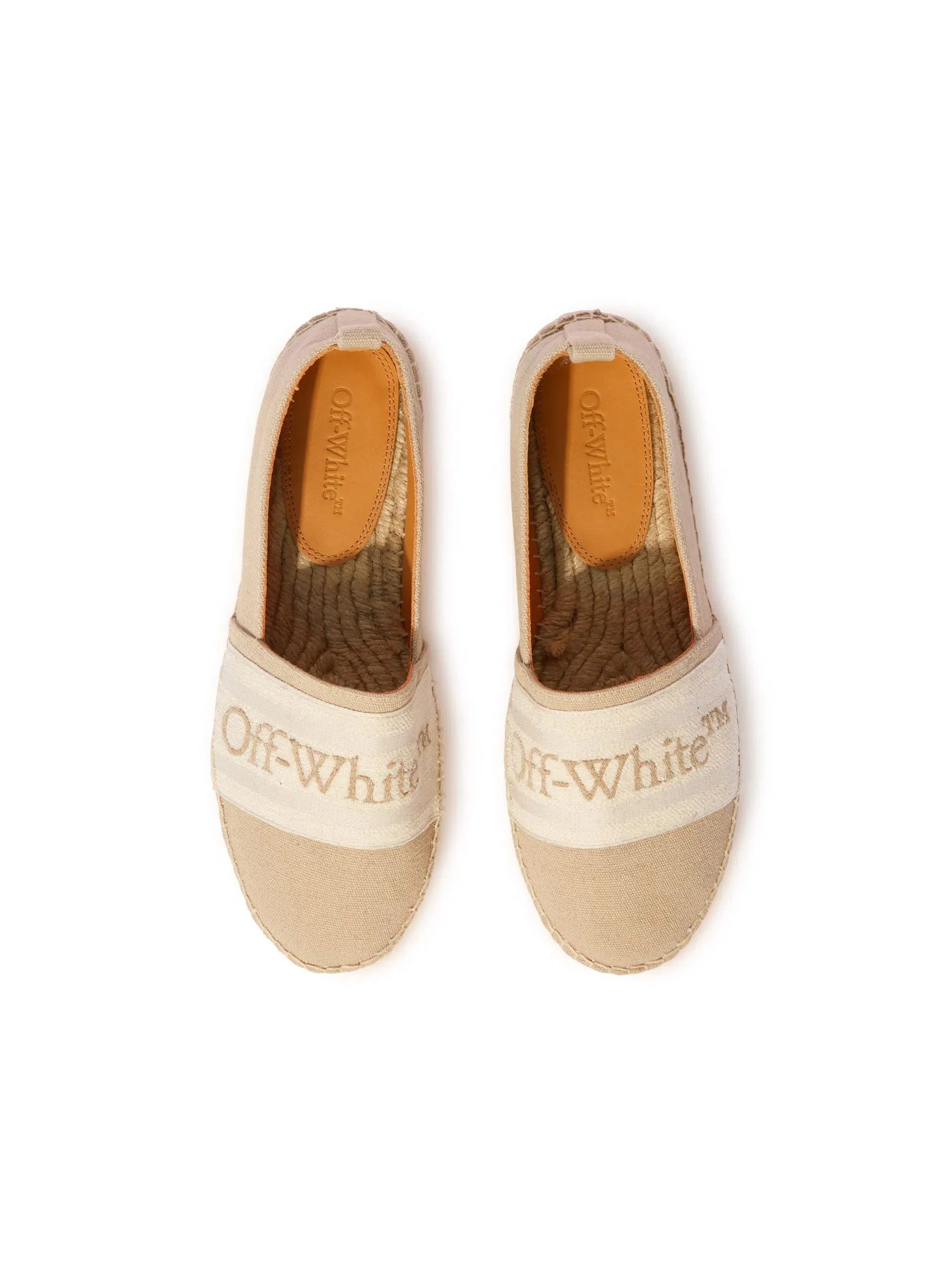 Off-White Bookish Espadrilles Womens Neutrals