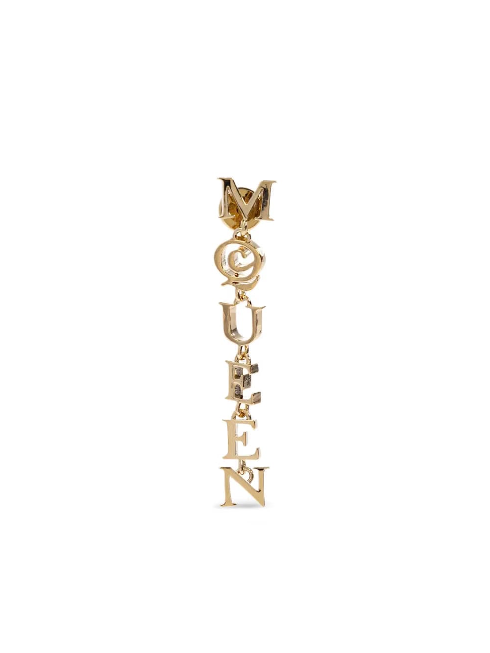 logo-charm earrings