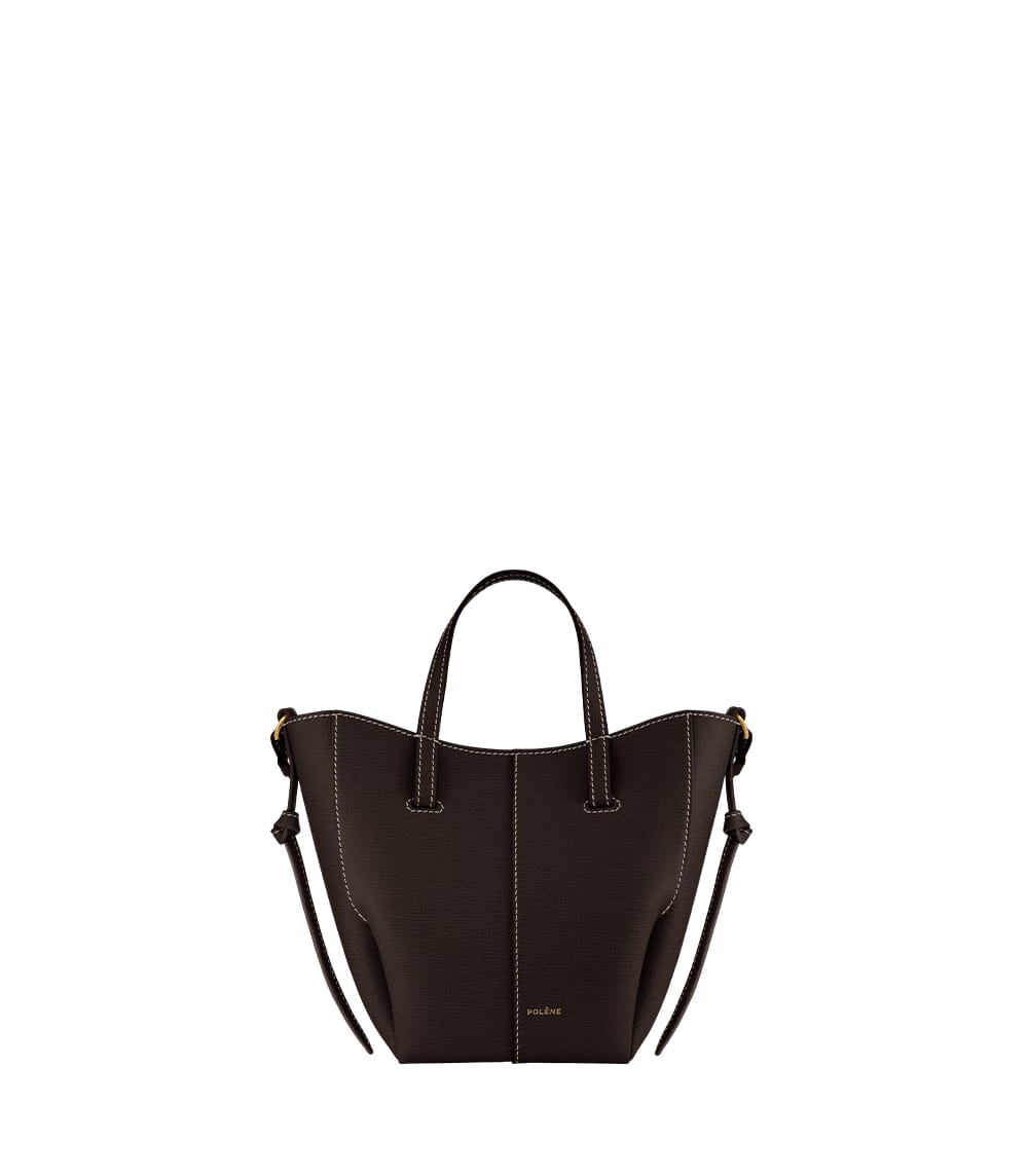 Polene Cyme Tote Nano Textured Ebony