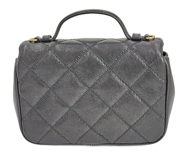Tory Burch Black With Gold Hardware Mini Top Handle Bag