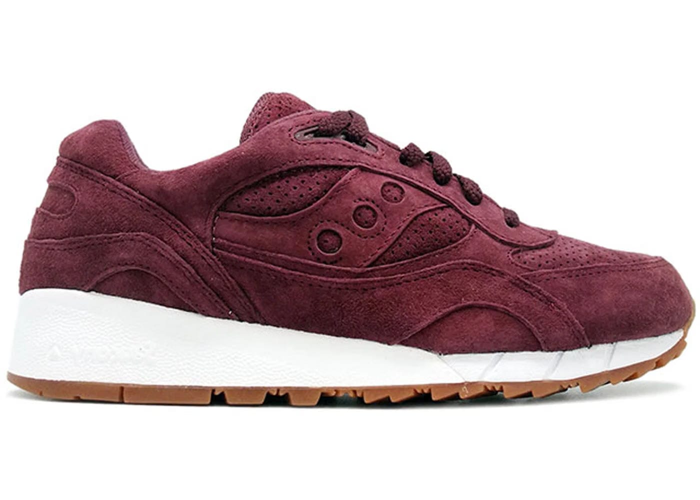 Saucony Shadow 6000 Burgundy Suede Packer Shoes
