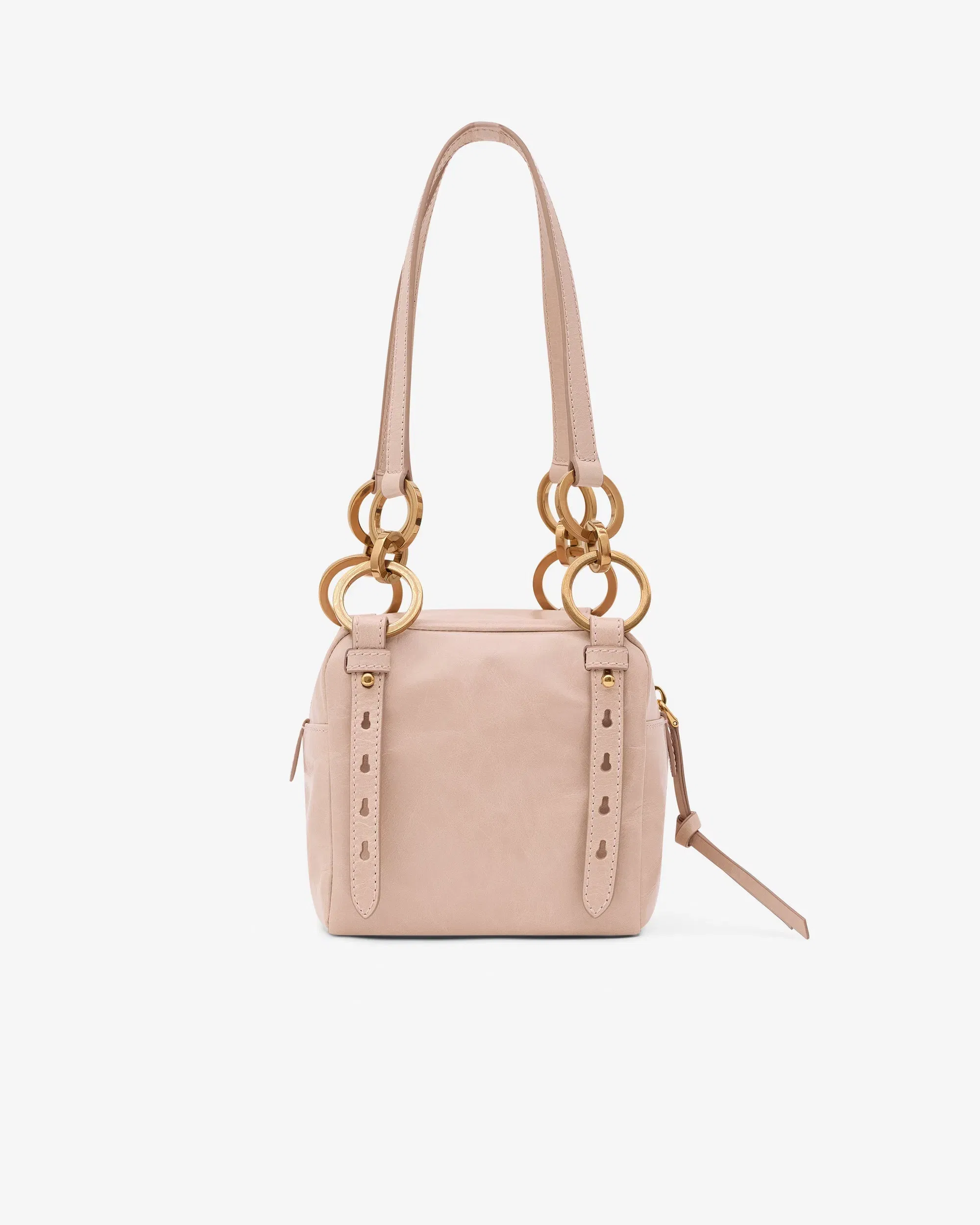Dangle Leather Top-handle Mini-Bag Powder Pink