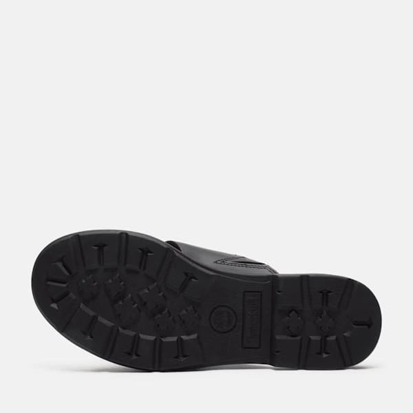 Timberland Calista Bay Slide Sandal Black Full-Grain Women'S