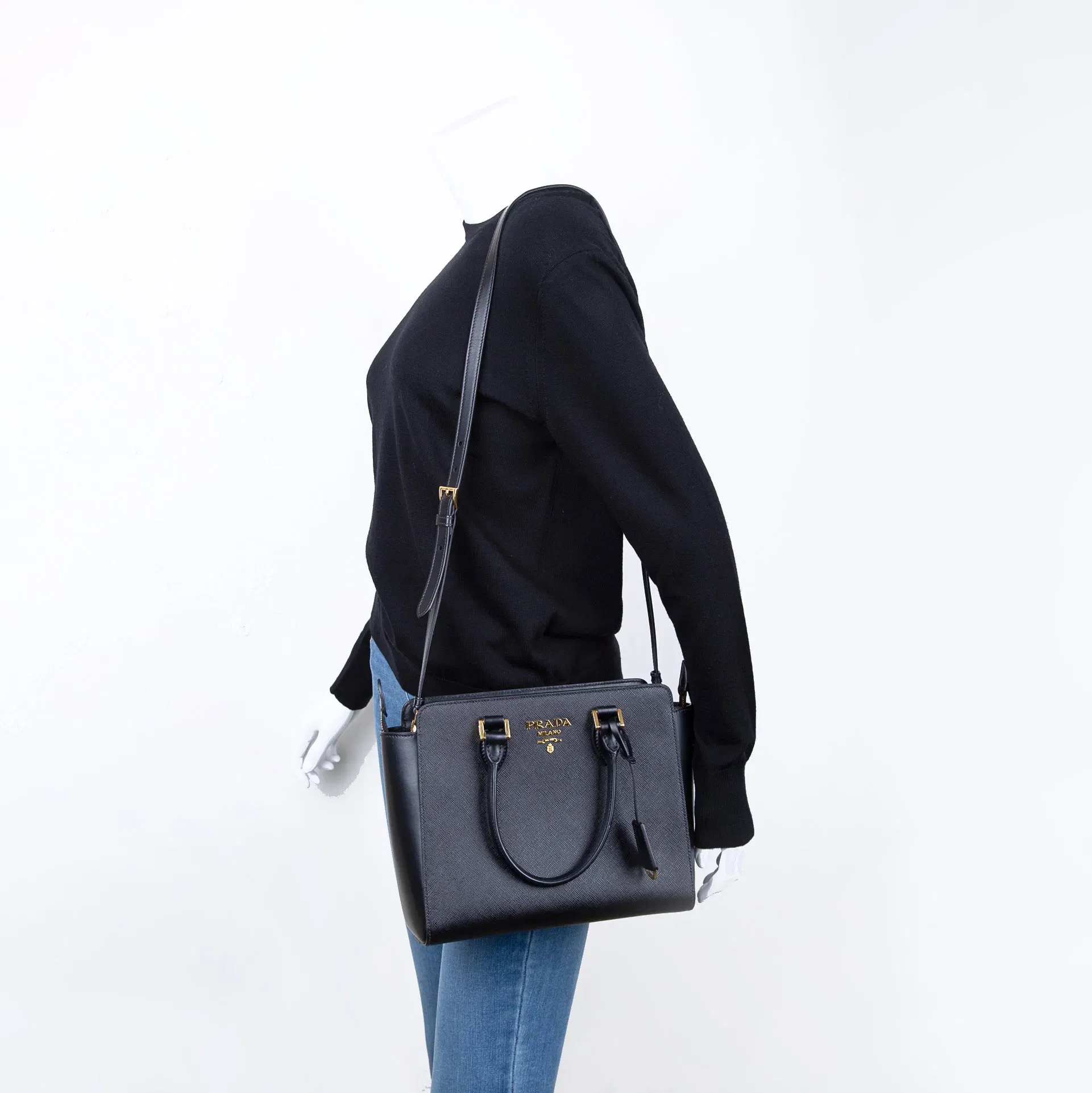 Saffiano Soft Calf Leather Tote