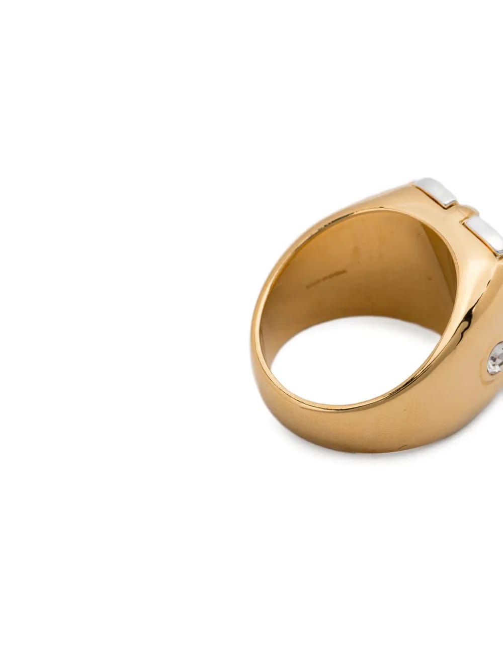 logo-embellished ring