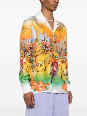 Casablanca Traffic silk shirt