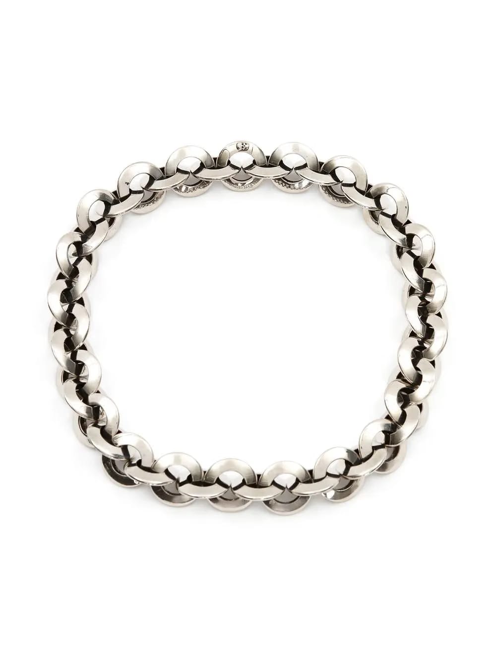 Eyelet chain choker necklace