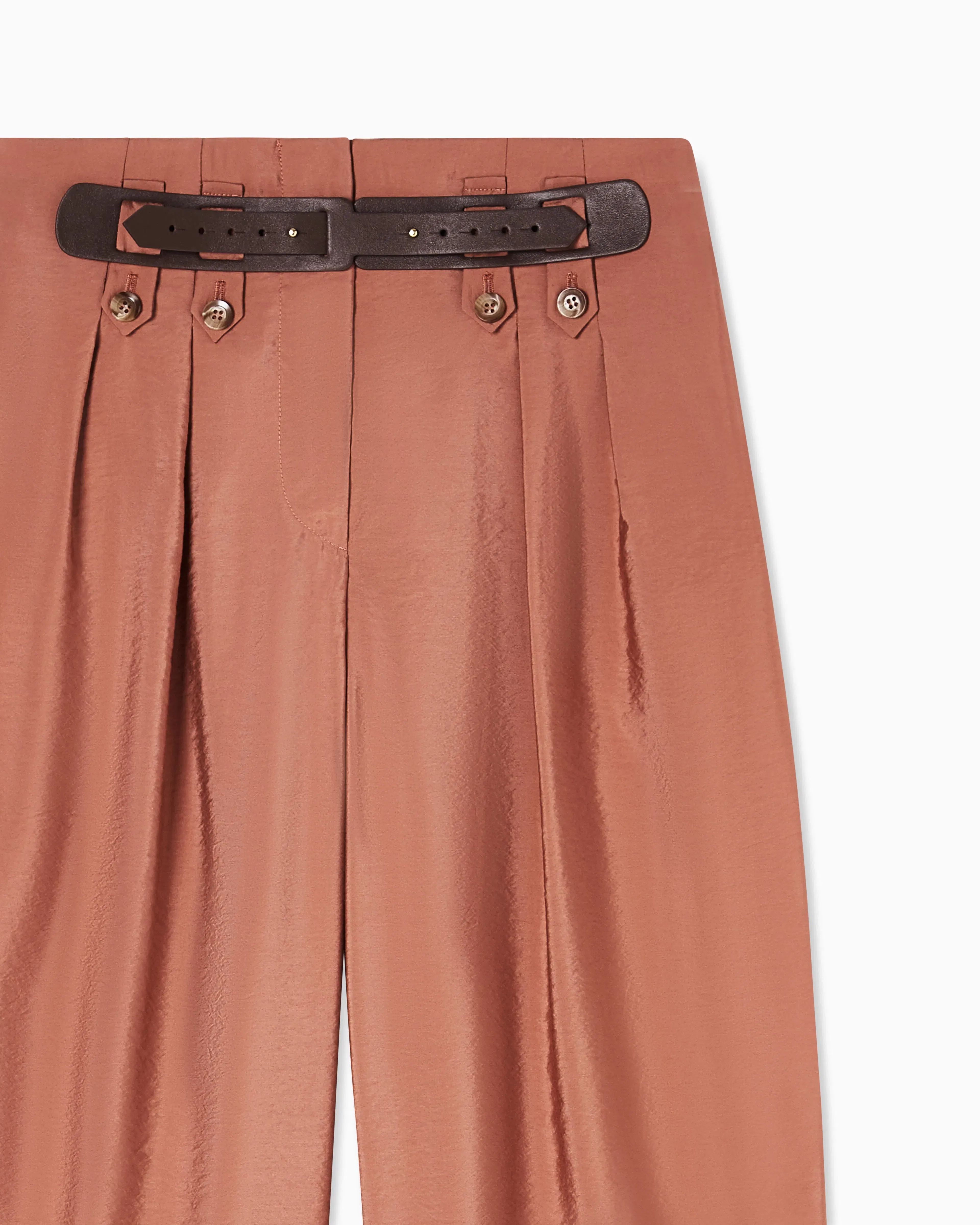 Emporio Armani Icon modal muslin oval-leg trousers
