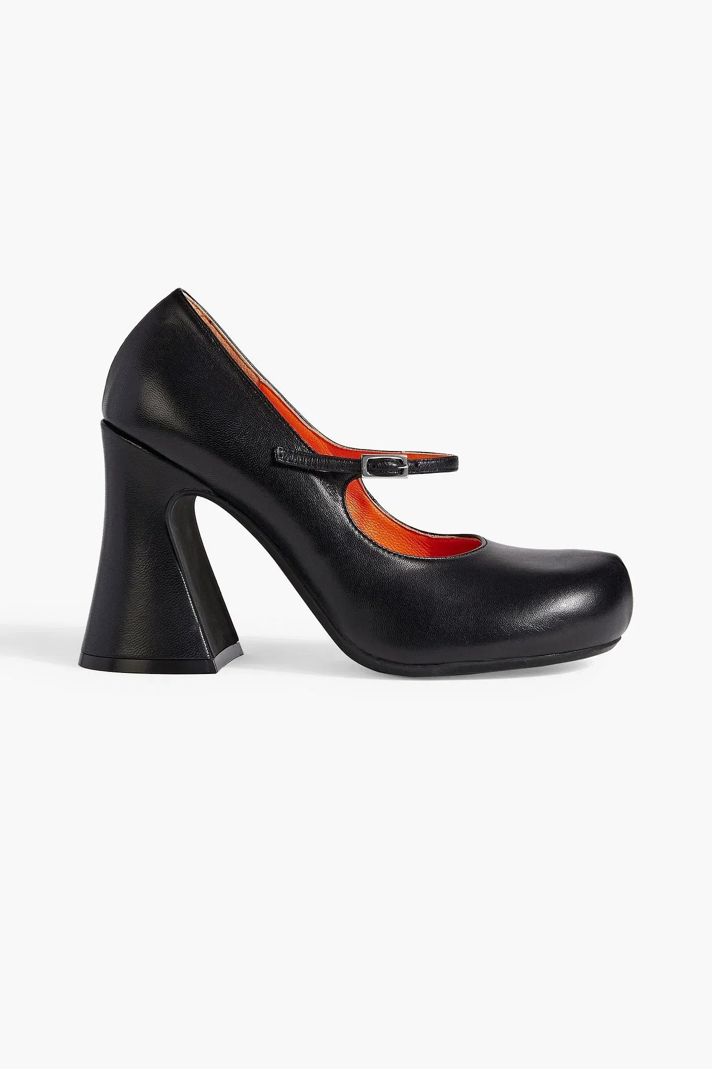Marni Leather Mary Jane Pumps Black Women's