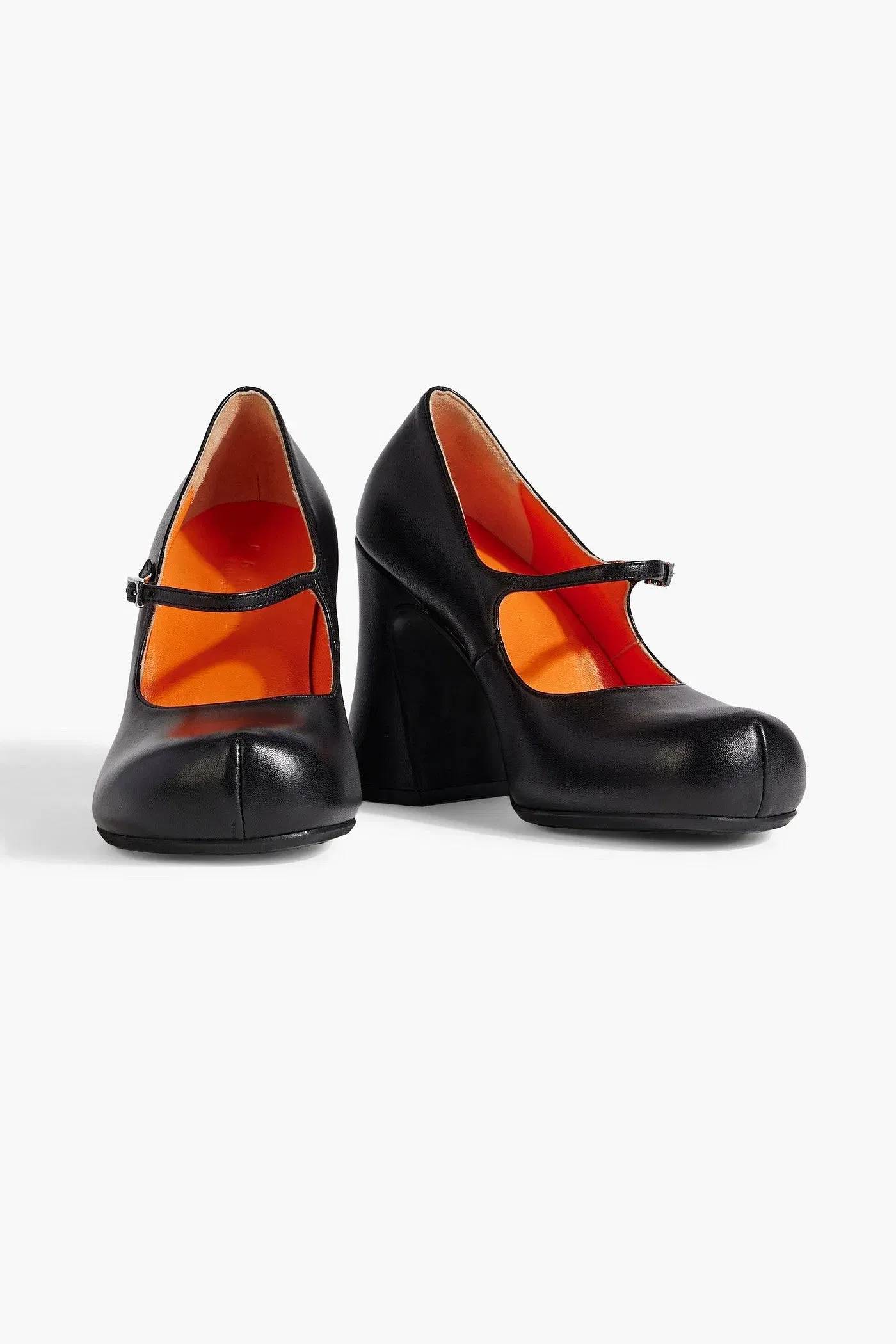 Marni Leather Mary Jane Pumps Black Women's