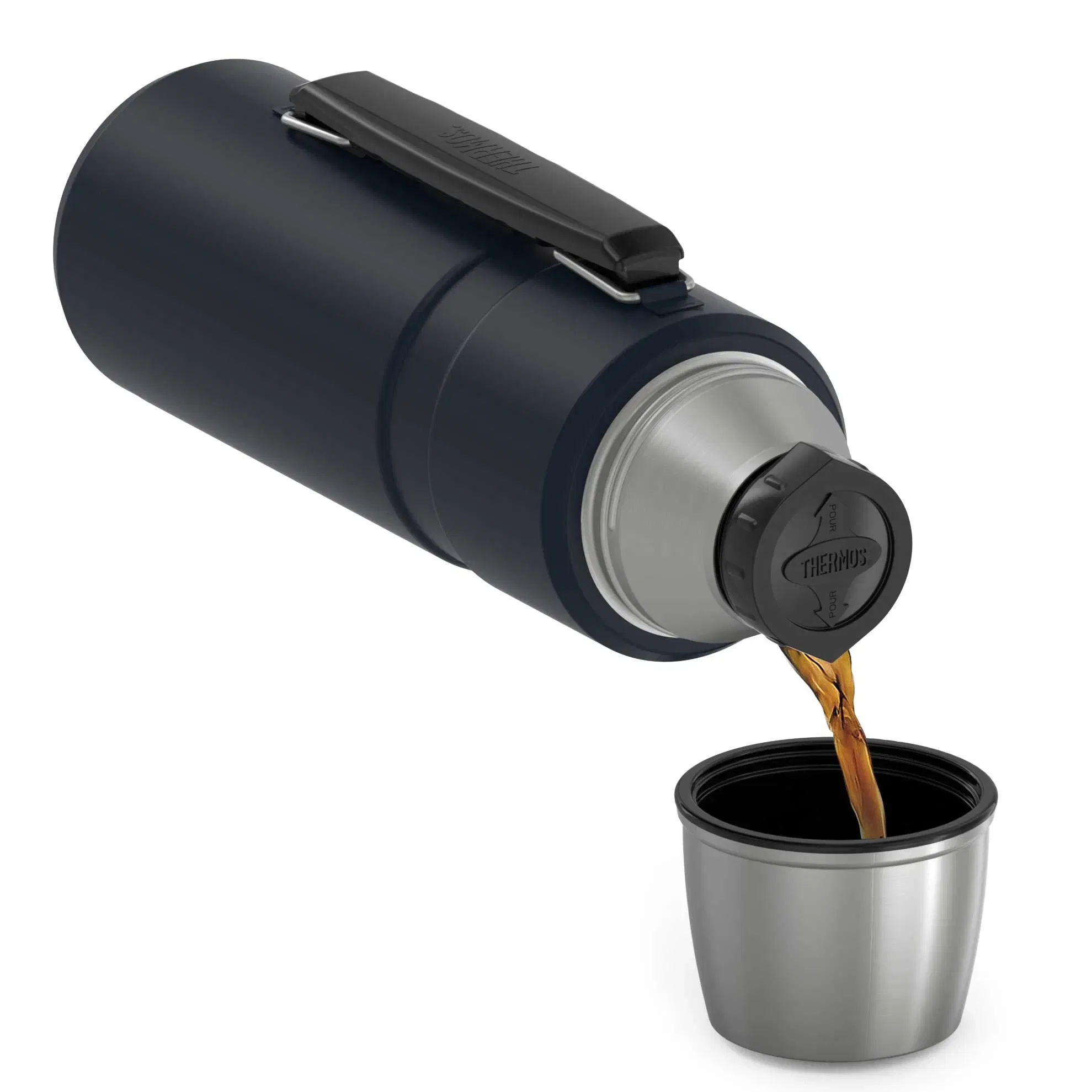 Thermos 40oz Stainless King Beverage Bottle Matte Stainless Steel
