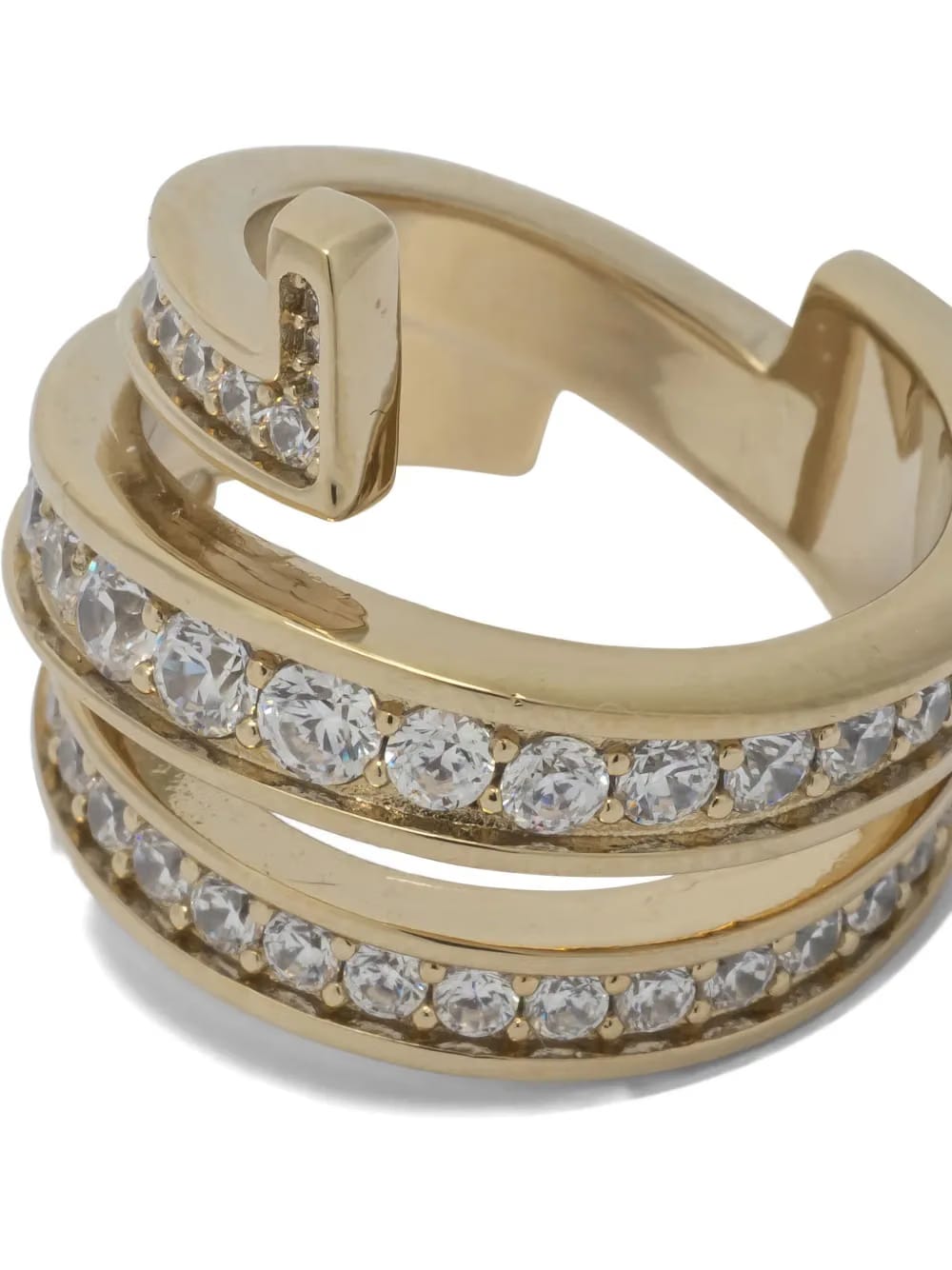 Gancini embellished ring