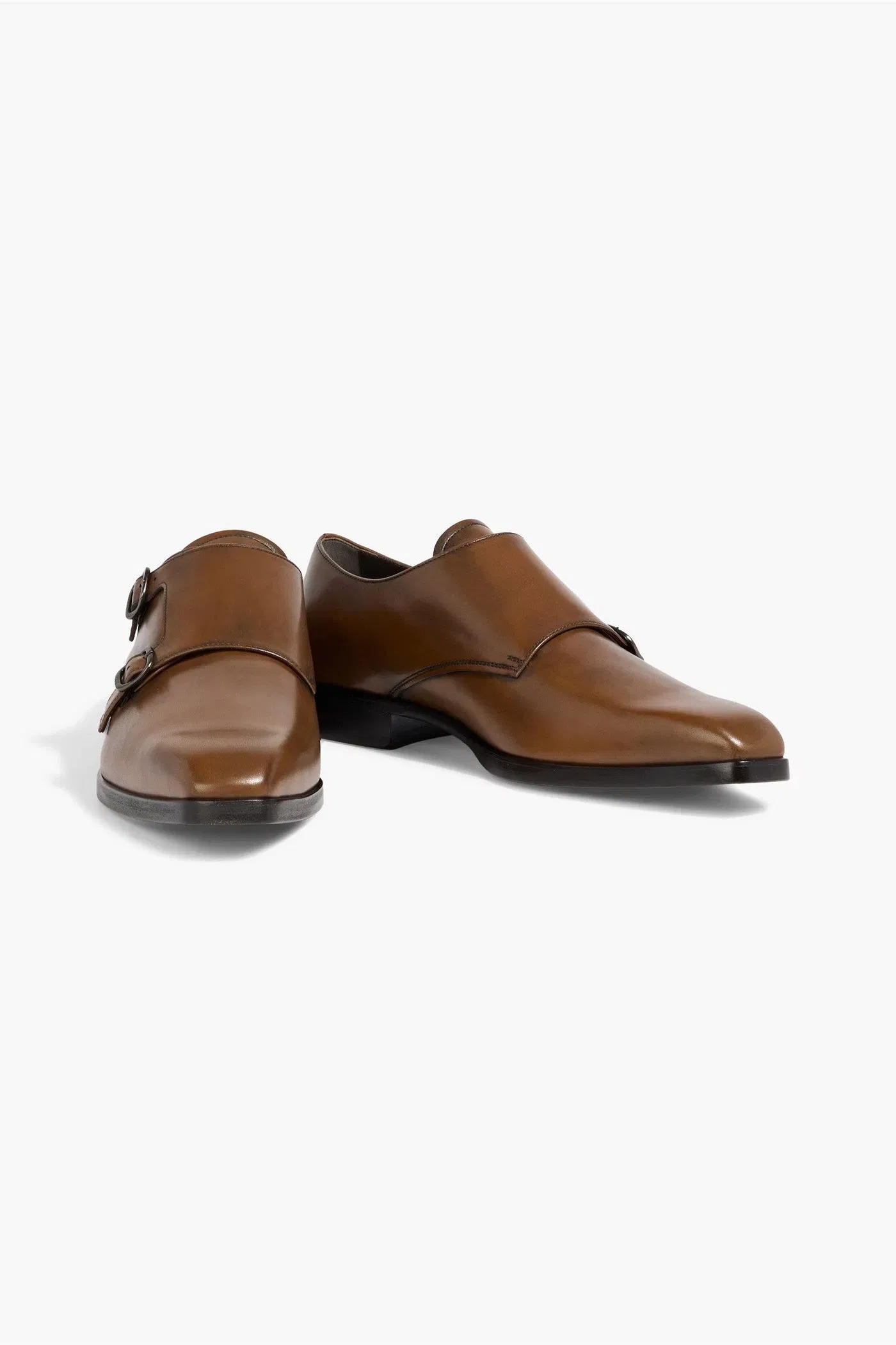 Tod's Leather Monk-Strap Shoes Brown