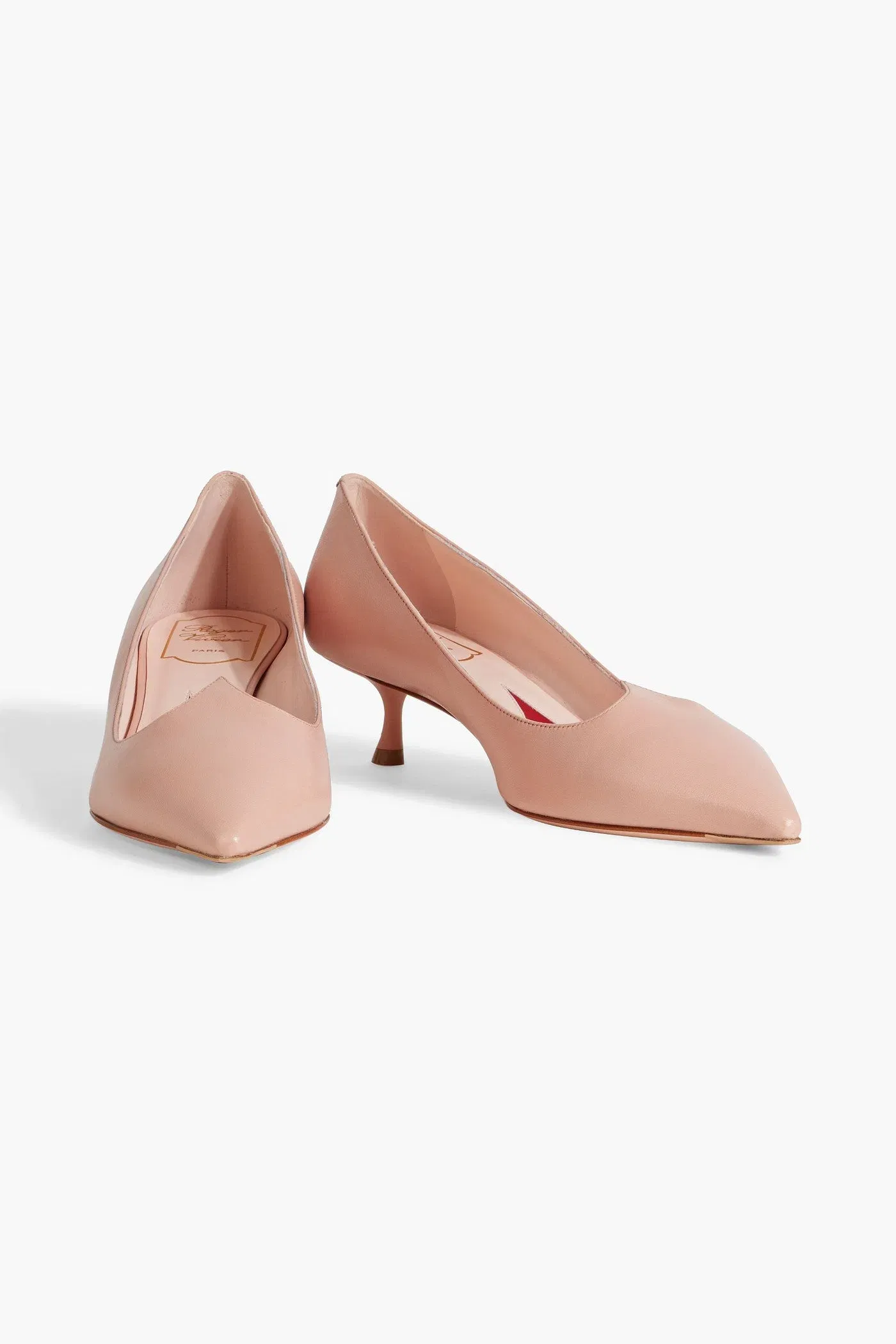Roger Vivier I Love Vivier Leather Pumps Blush Women's