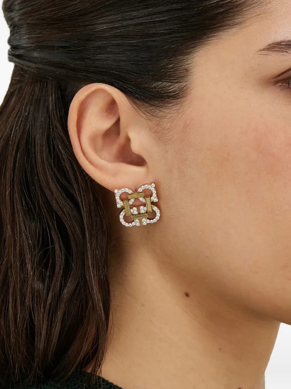 Gancini clip-on earrings
