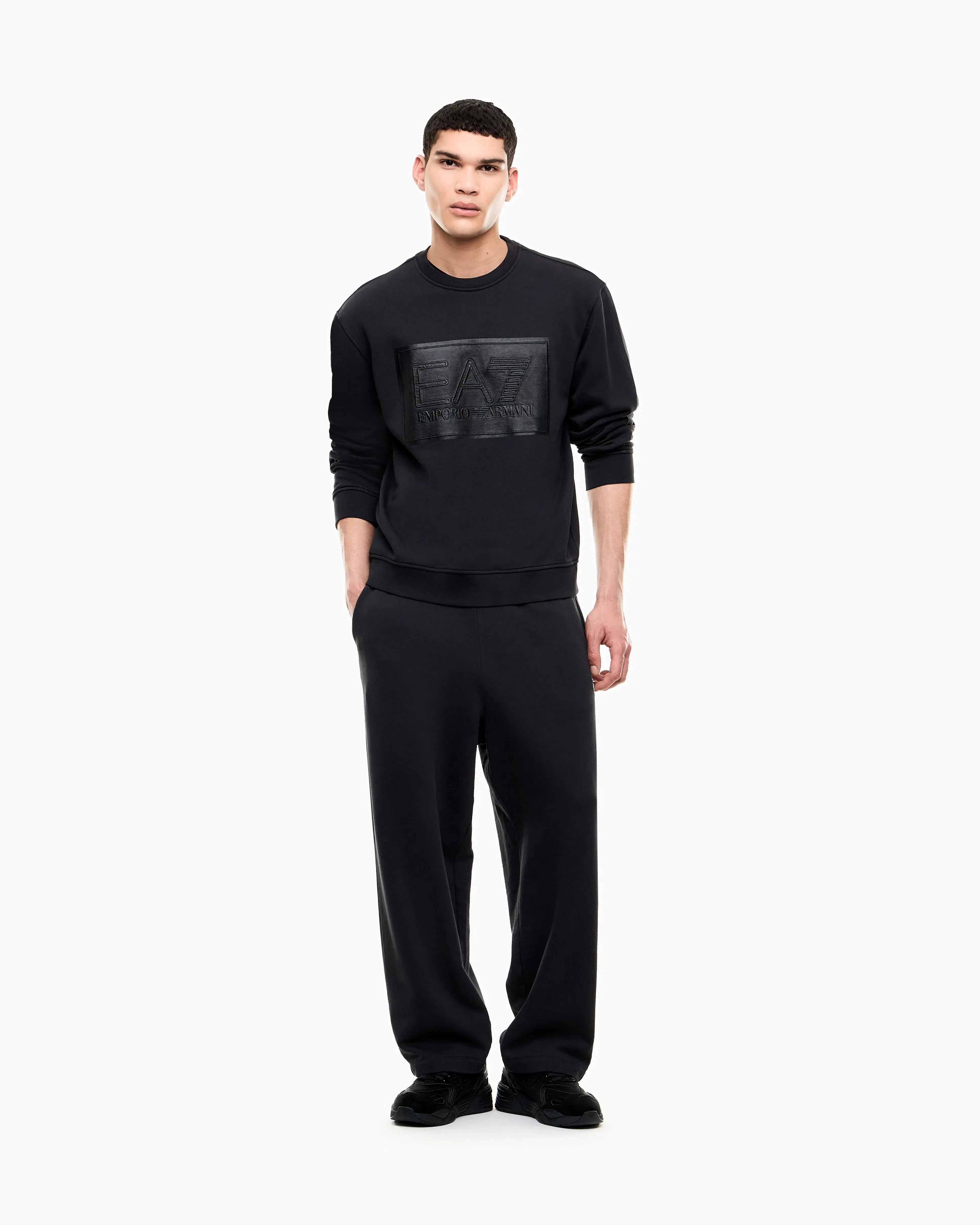 EA7 Sweatshirt oversized in cotton jersey