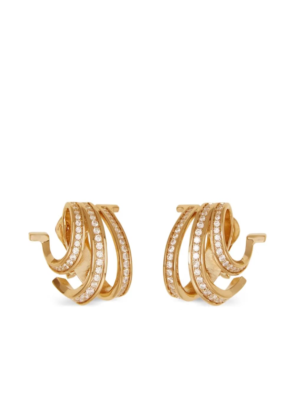 Triple Gancini earrings