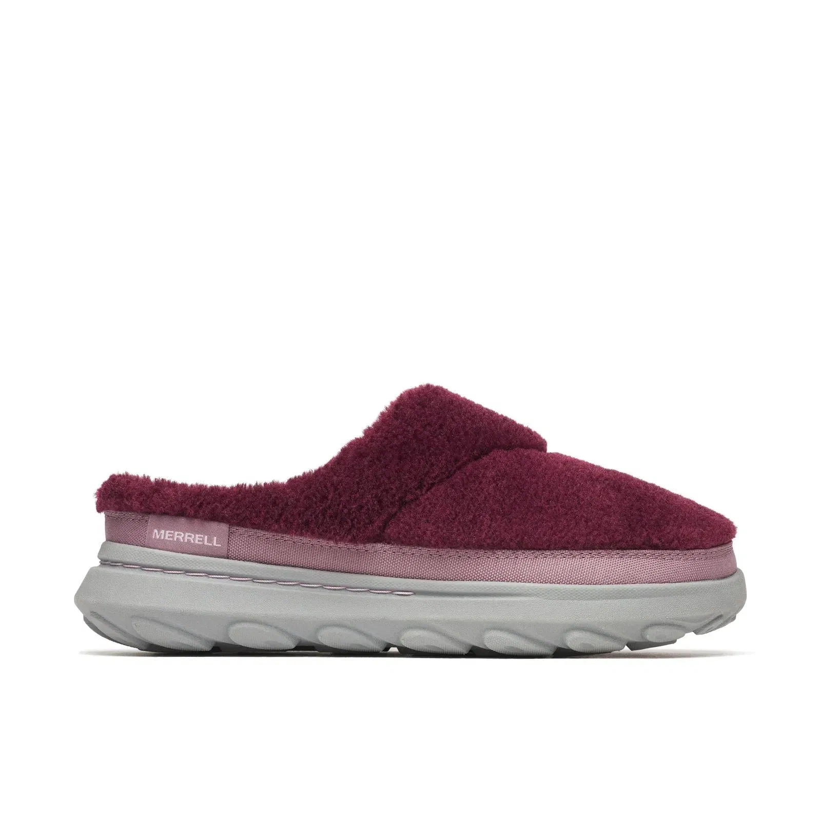 Merrell Women's Hut Moc 2 Slide Cozy Dark Cherry