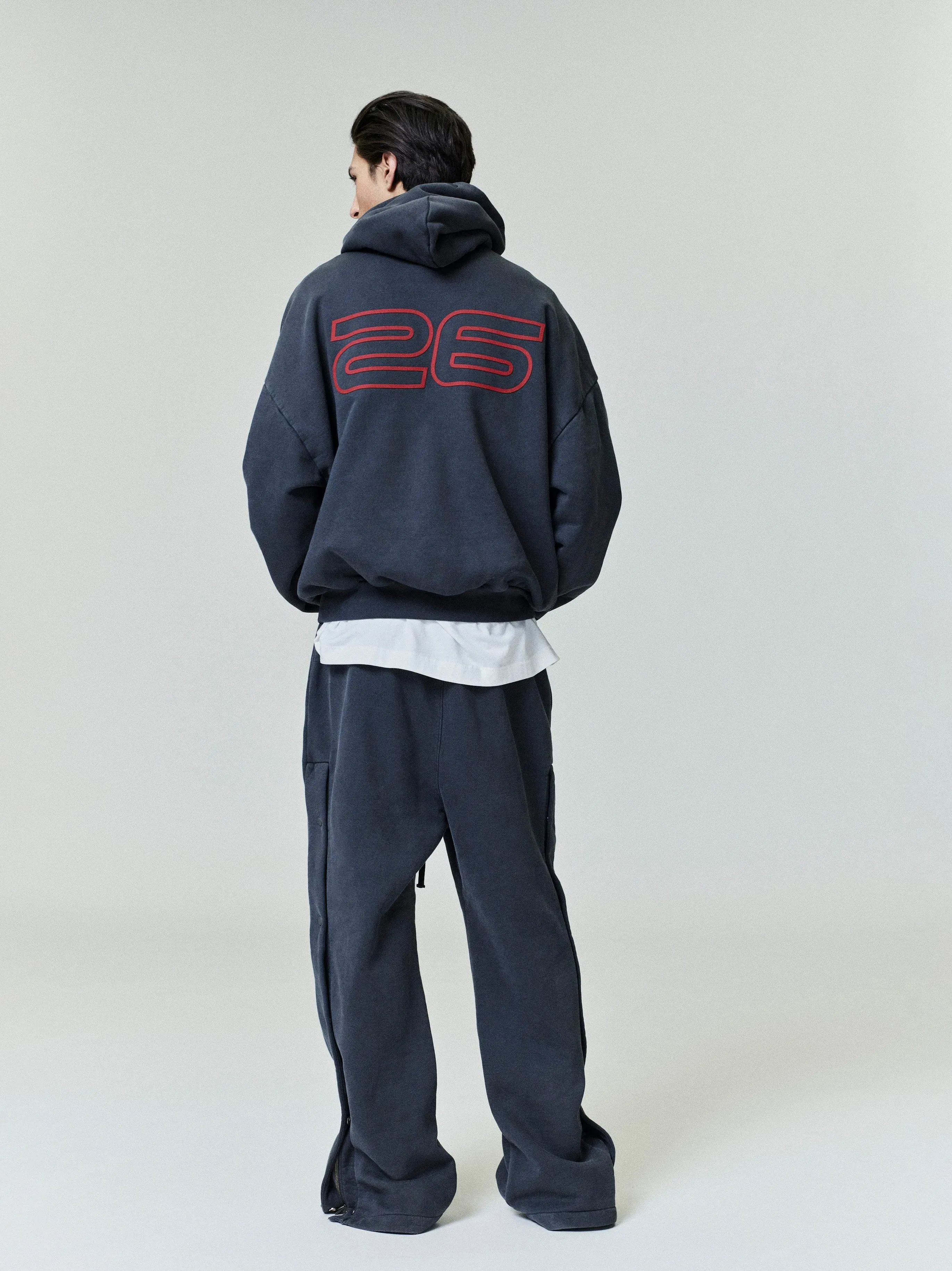 Essentials Heavy Fleece 90S Hoodie Iron Grey