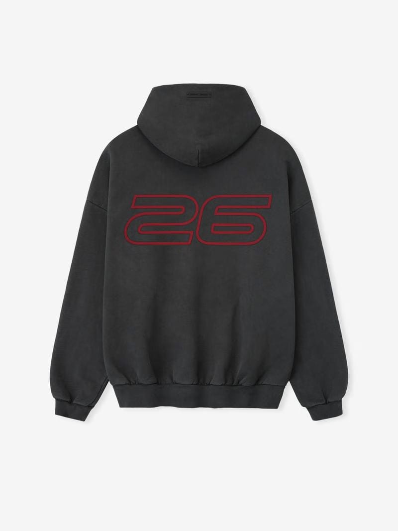 Essentials Heavy Fleece 90S Hoodie Iron Grey