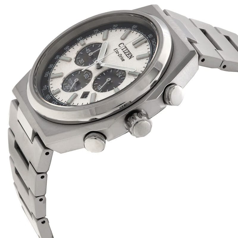 Citizen Zenshin Chrono Chronograph Silver Dial Mens Watch