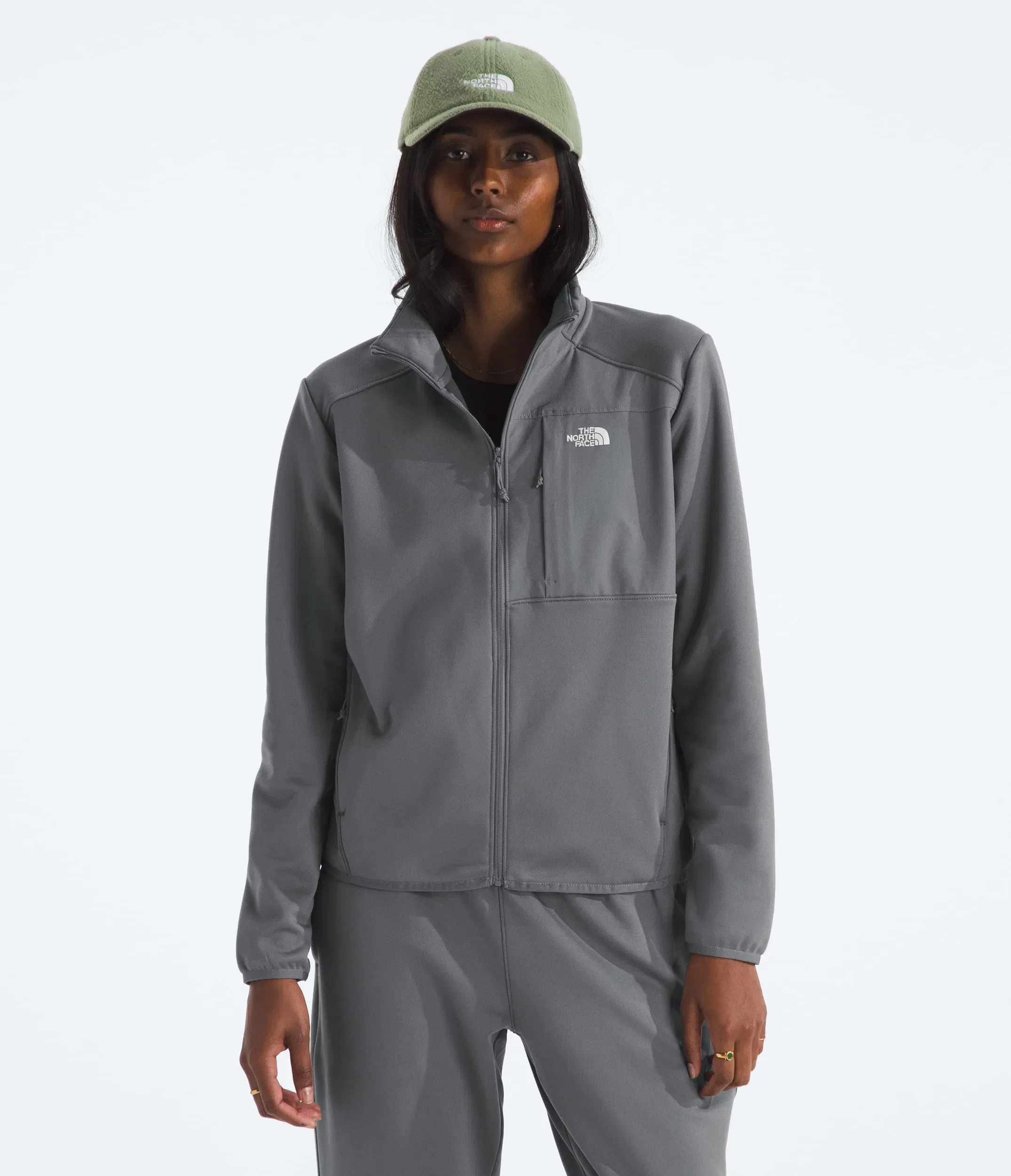 The North Face Women’s TNF™ Performance Fleece Full-Zip Jacket Smoked Pearl