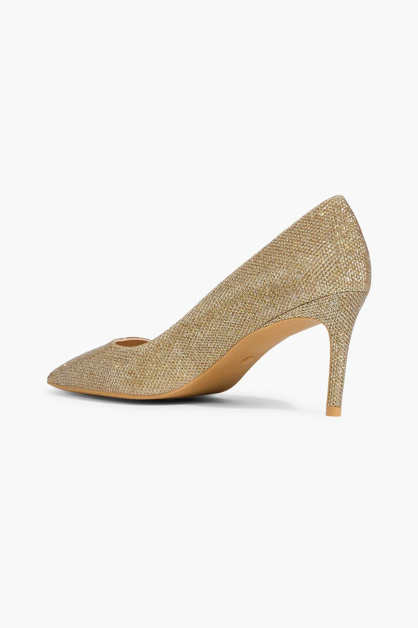Stuart Weitzman Linsi 75 Lam Pumps Gold Women's