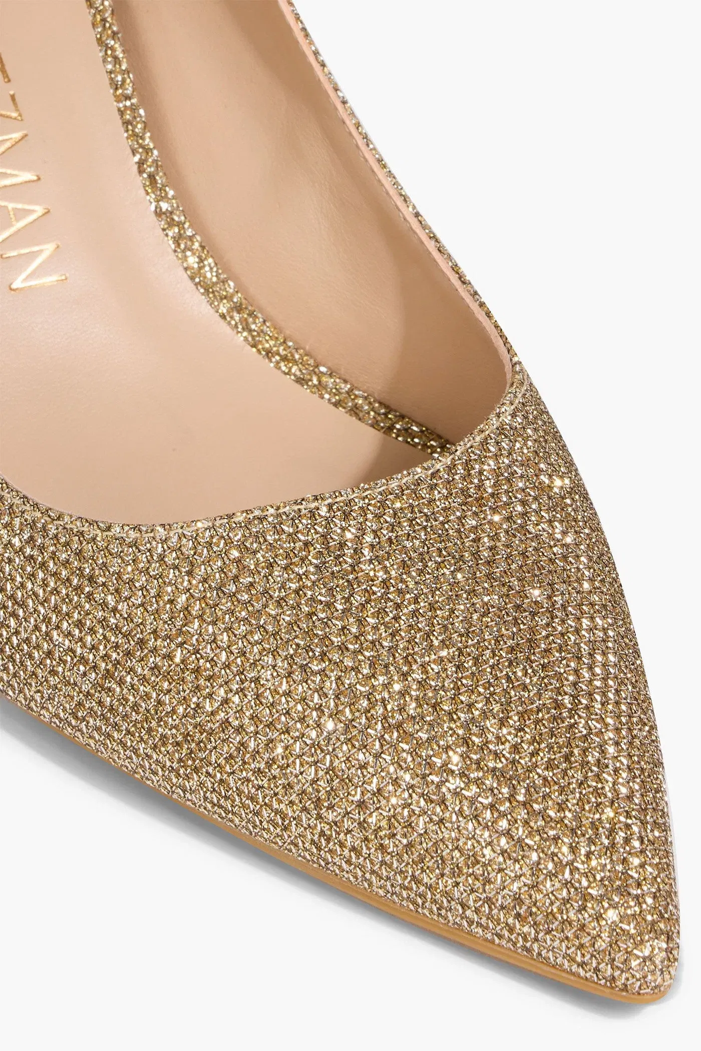 Stuart Weitzman Linsi 75 Lam Pumps Gold Women's