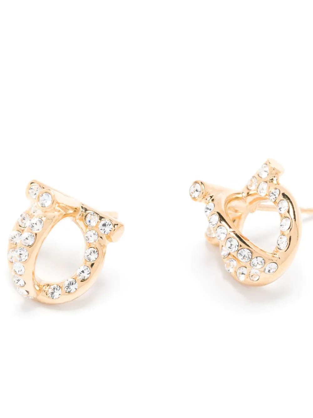 Gancio 3D crystal stud earrings