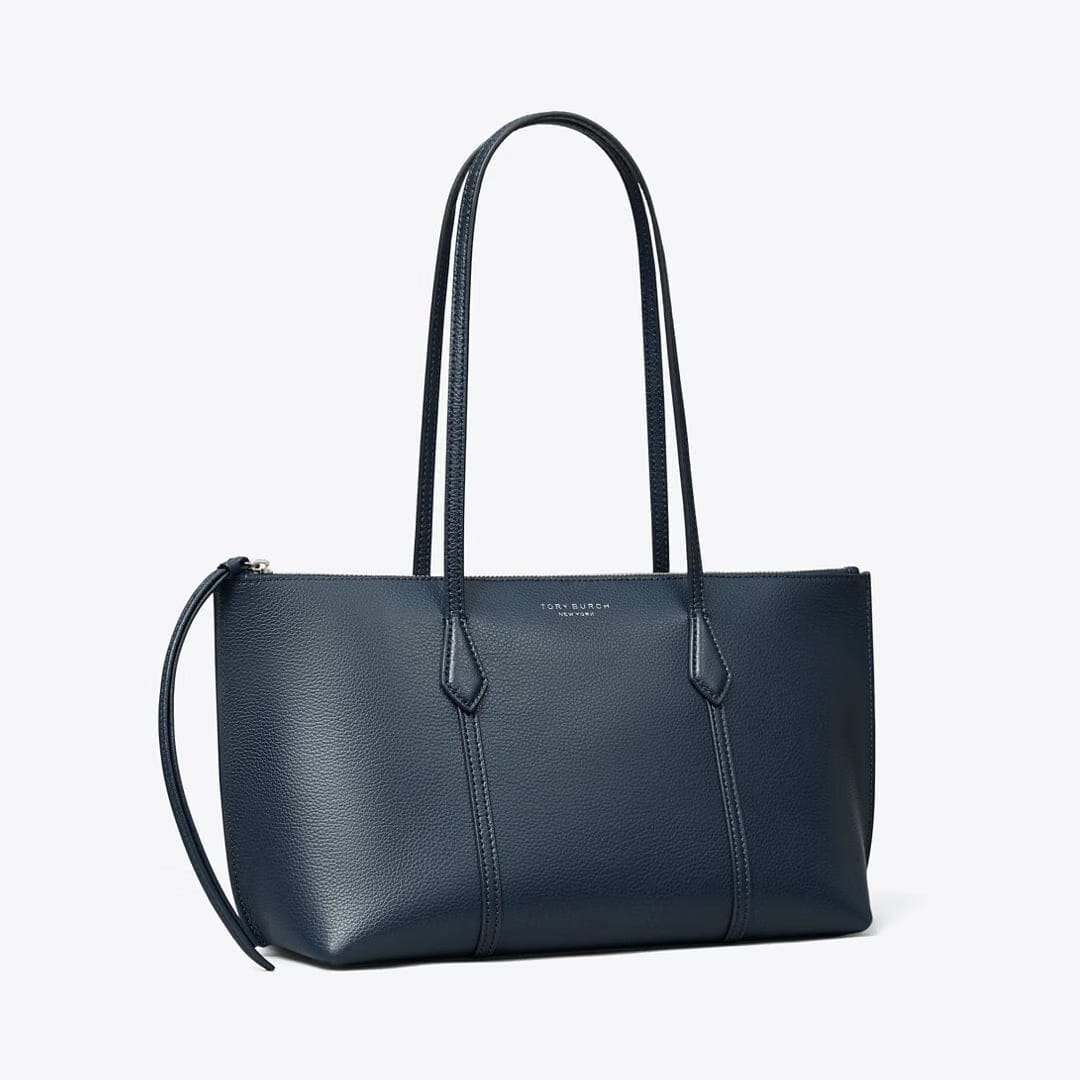 Tory Burch Small Perry Zip Tote Dark Sky