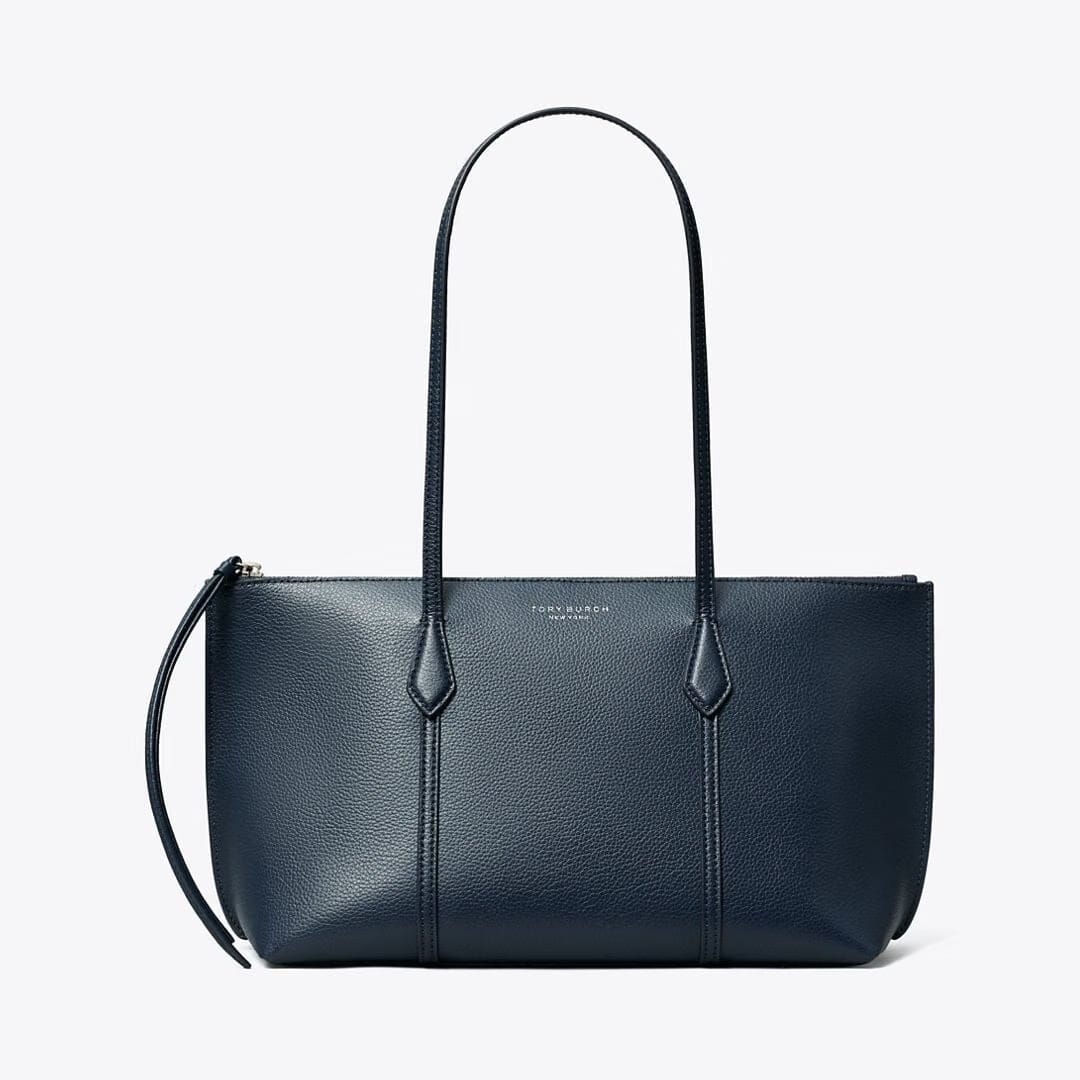 Tory Burch Small Perry Zip Tote Dark Sky