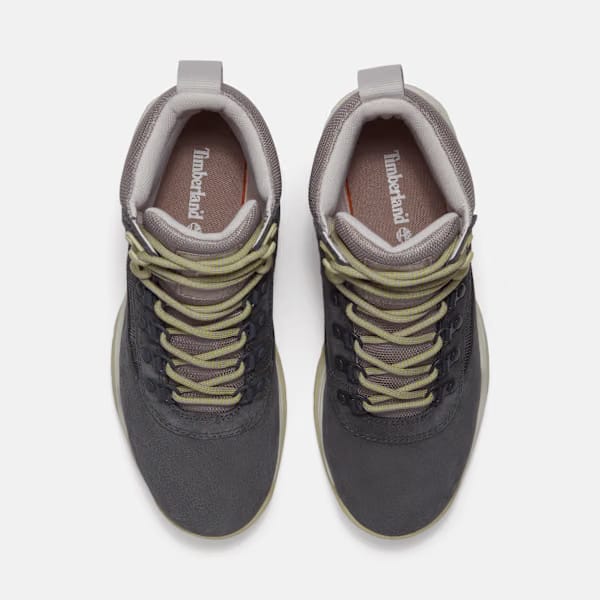 Timberland White Ledge Mid Waterproof Hiking Boot Dark Grey Suede Women'S