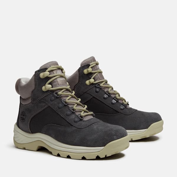 Timberland White Ledge Mid Waterproof Hiking Boot Dark Grey Suede Women'S
