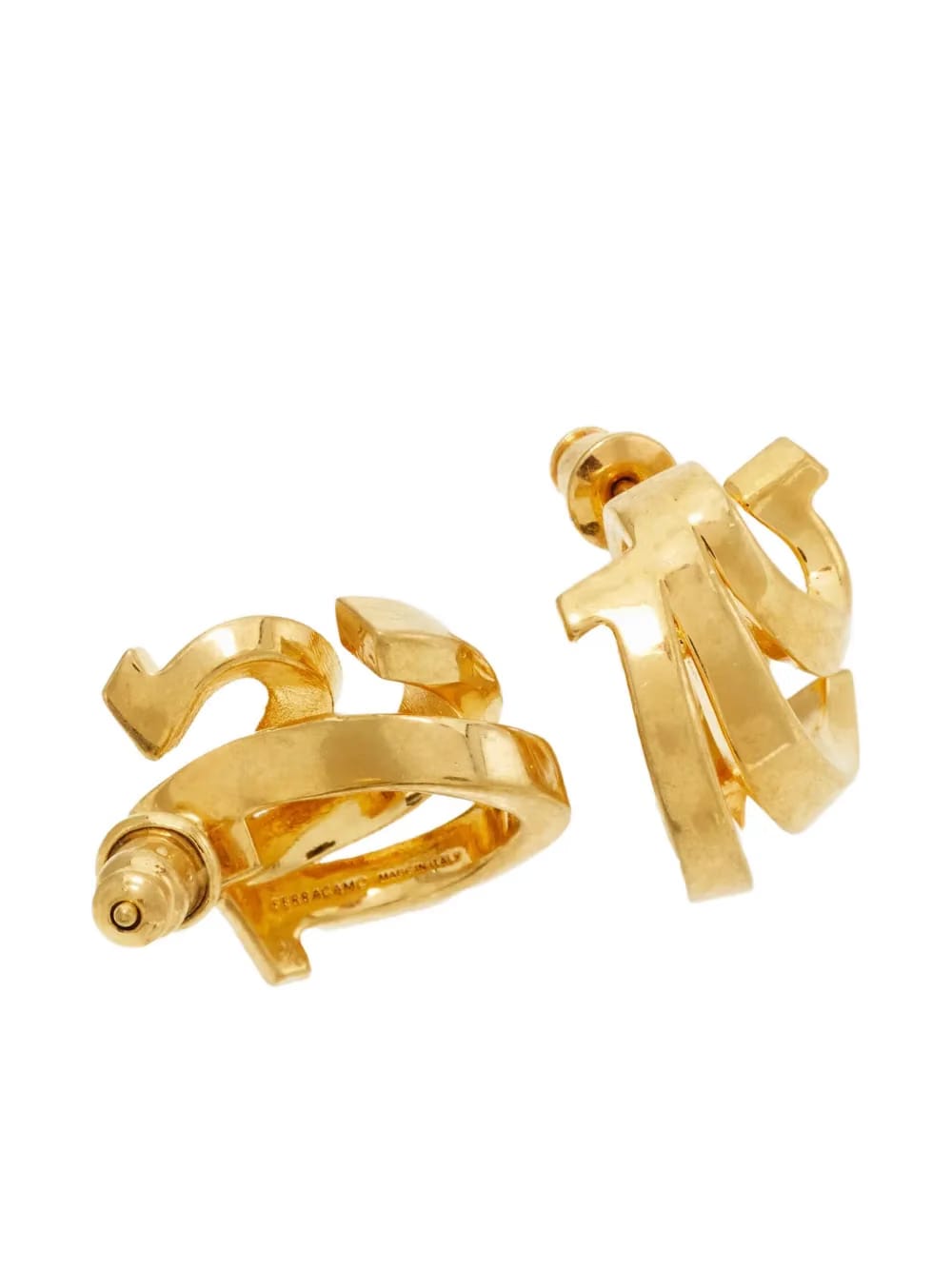 triple Gancini hoop earrings