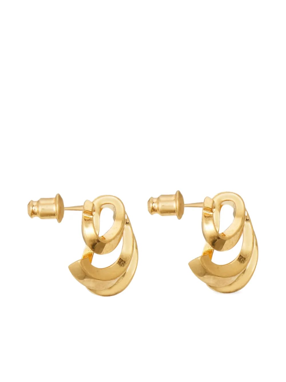 triple Gancini hoop earrings
