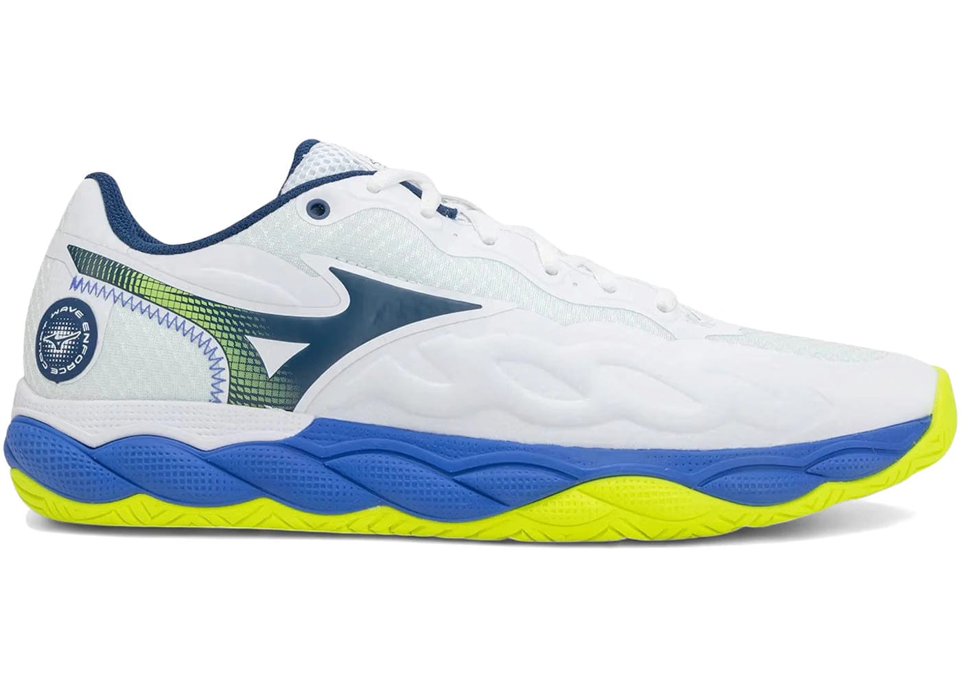 Mizuno Wave Enforce Court Ac White Dazzling Blue Lightning