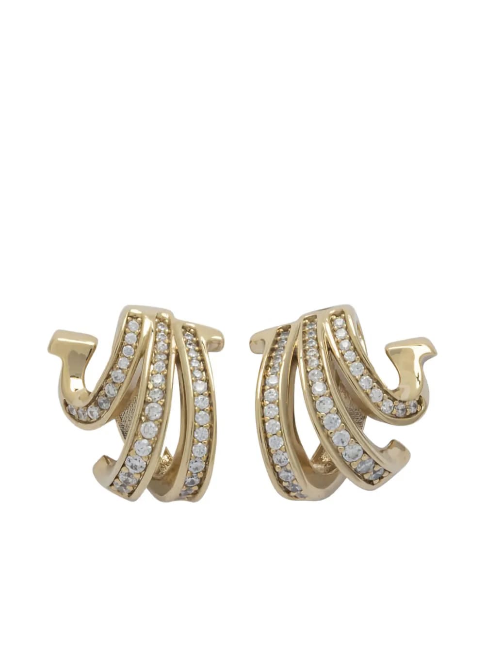 Triplo Gancini embellished earrings