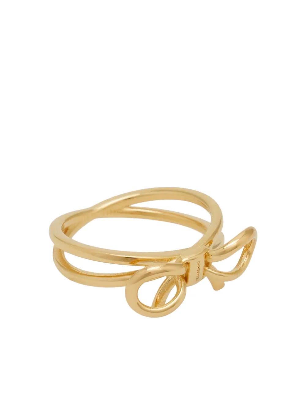 bow double-band ring