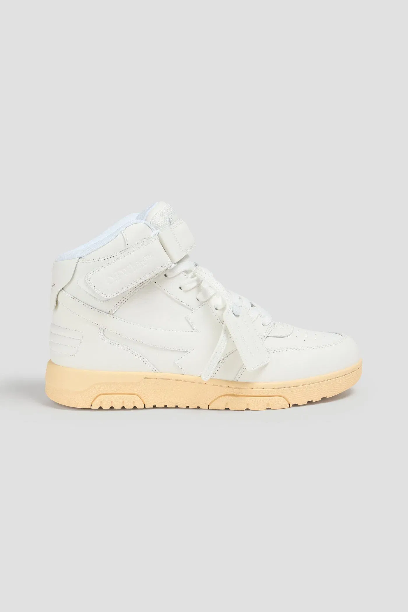 Off-White Out Of Office Leather High-Top Sneakers White